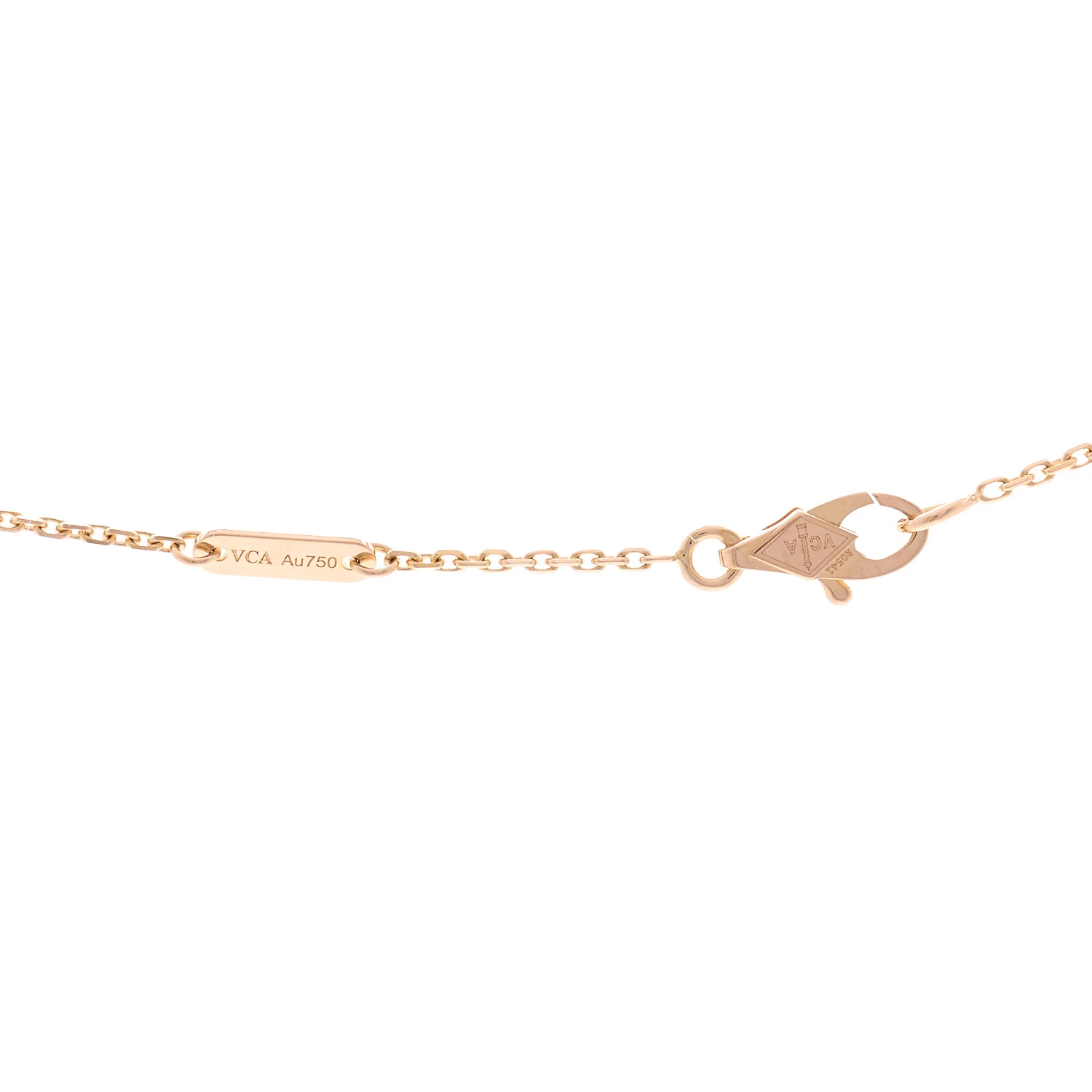18K Rose Gold Ruby Mini Frivole Pendant Necklace - Image 4
