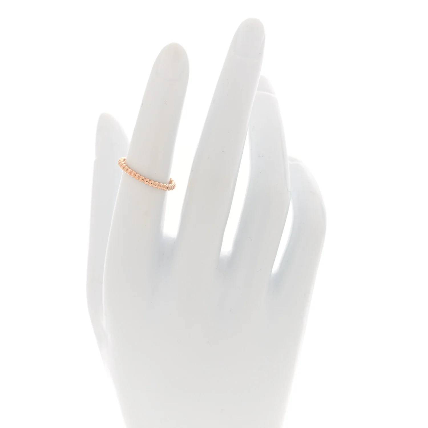 18K Rose Gold Small Perlee Ring 51 5.75 - Image 2