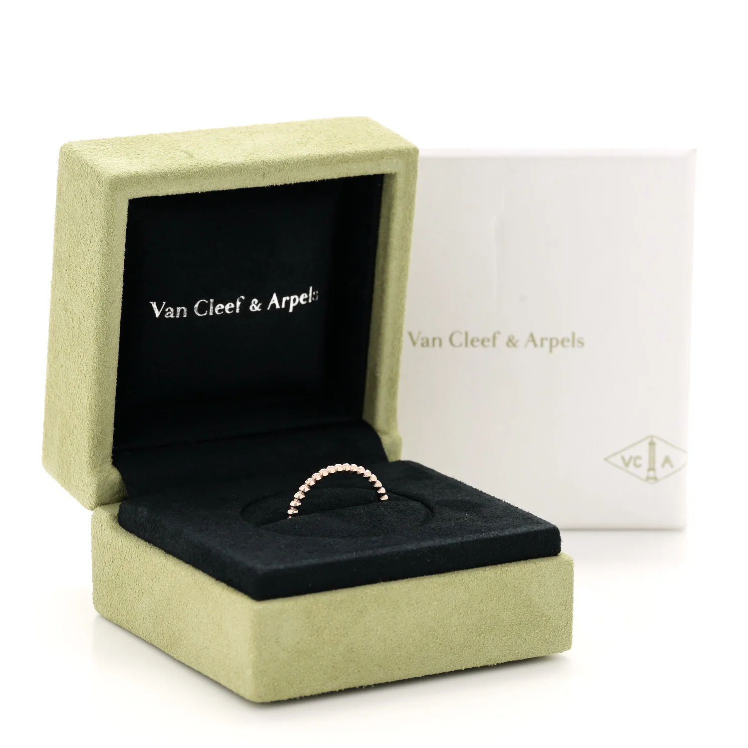 18K Rose Gold Small Perlee Ring 57 8 - Image 5