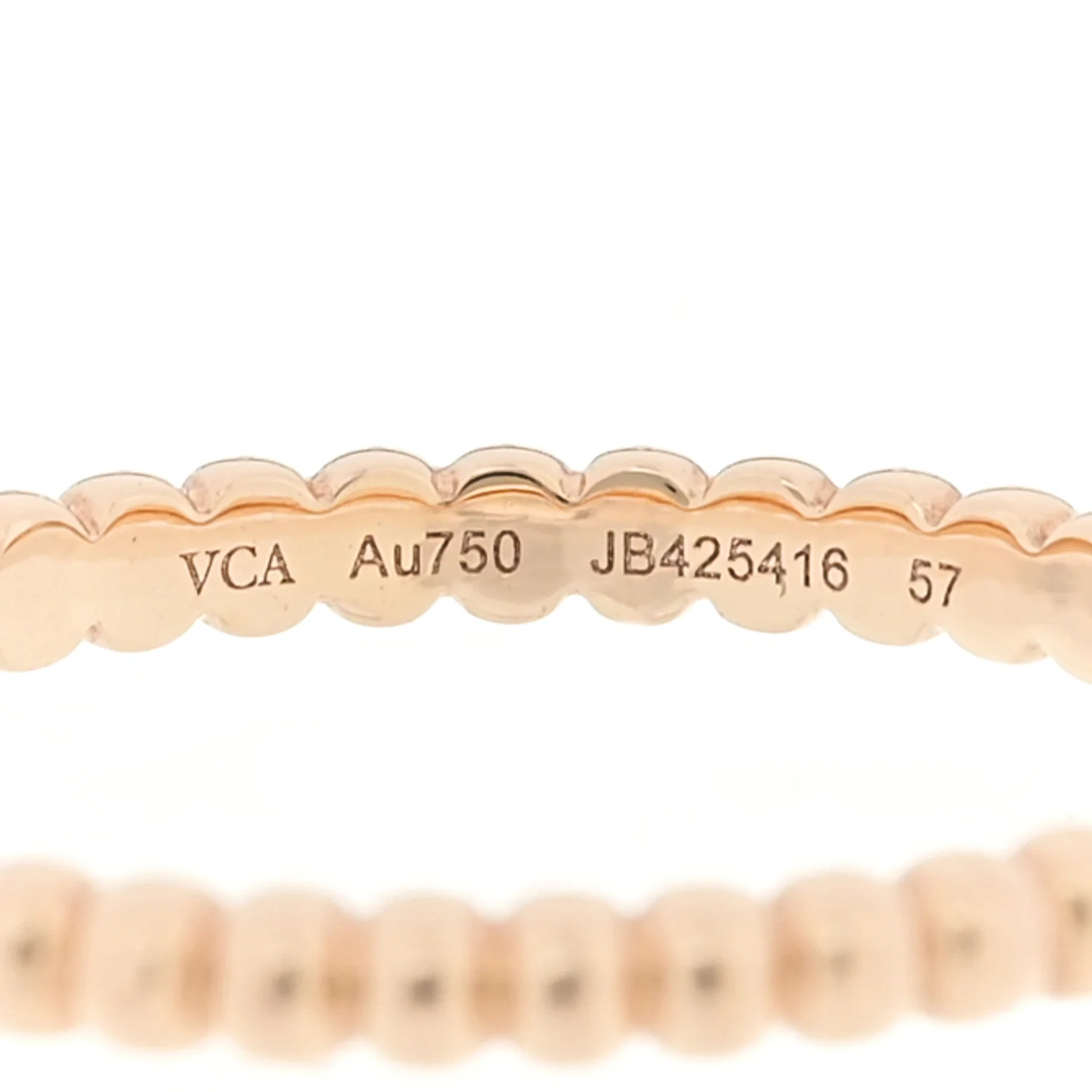 18K Rose Gold Small Perlee Ring 57 8 - Image 4