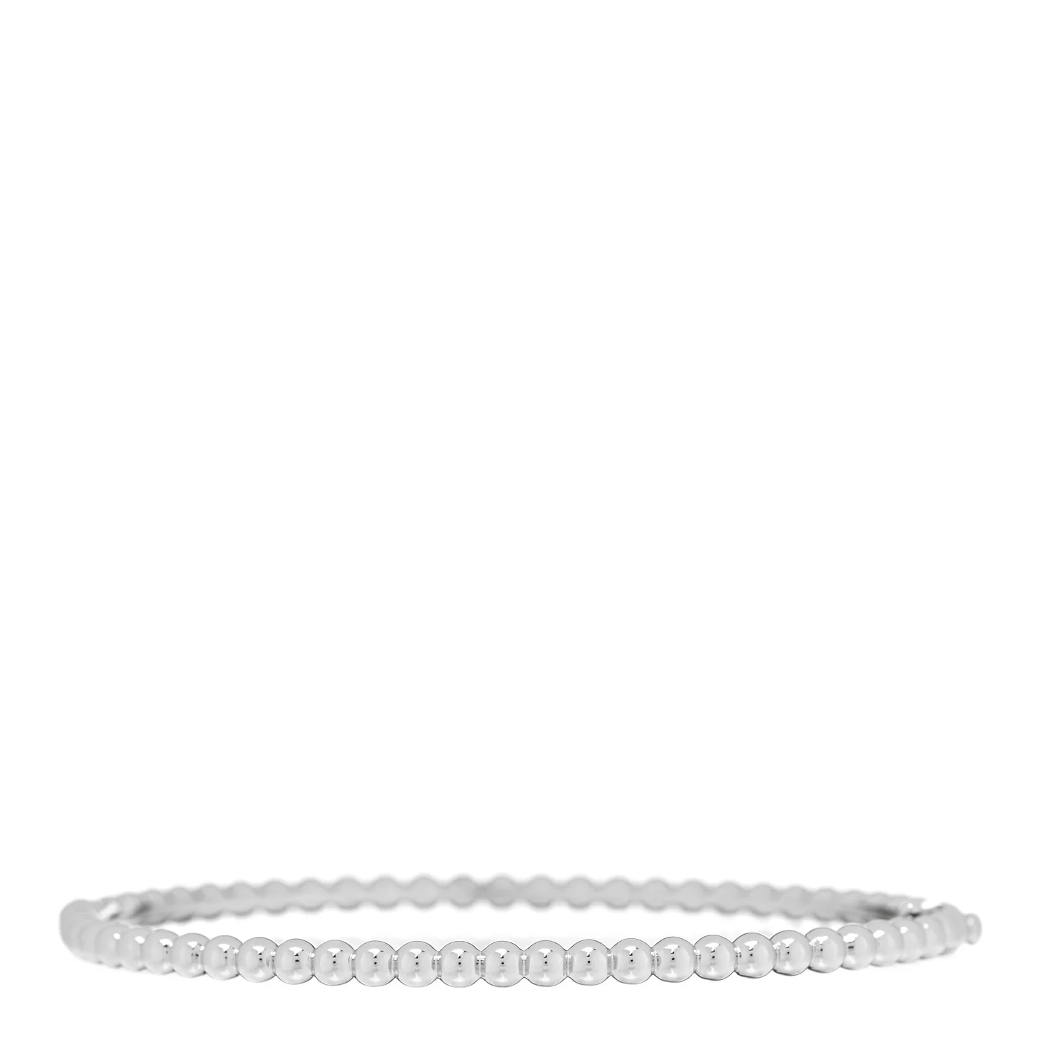 18K White Gold Perlee Pearls of Gold Bracelet L