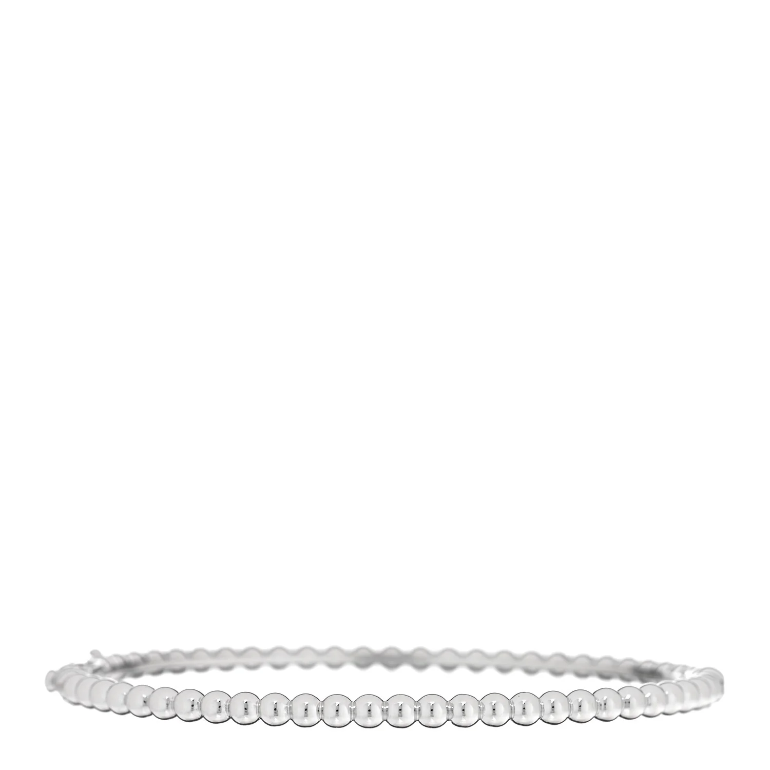 18K White Gold Perlee Pearls of Gold Bracelet L - Image 2