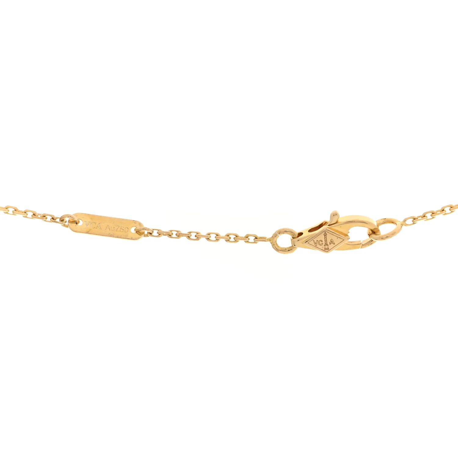 18K Yellow Gold Diamond Mini Frivole Pendant Pave Necklace - Image 4