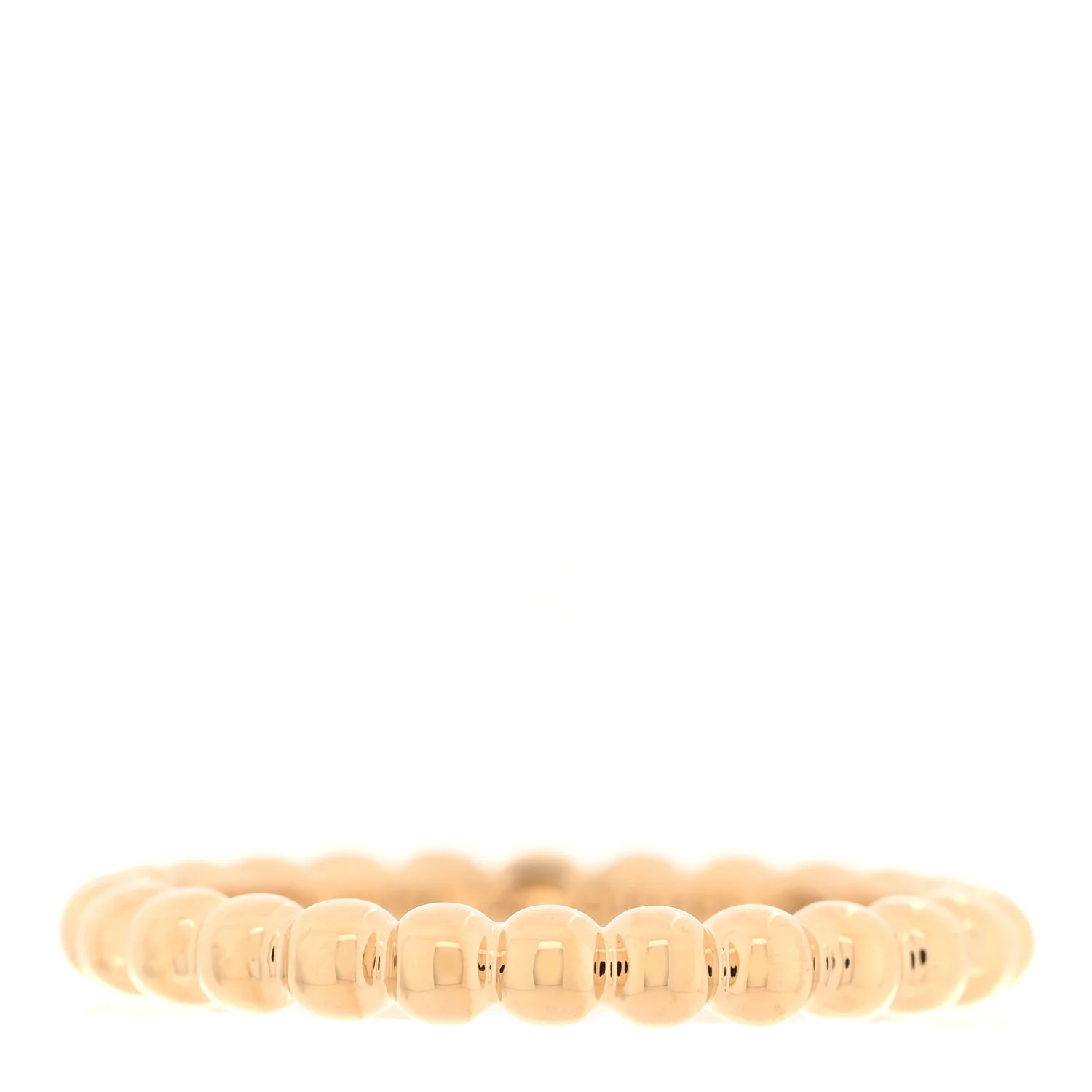 18K Yellow Gold Medium Perlee Ring 56 7.5