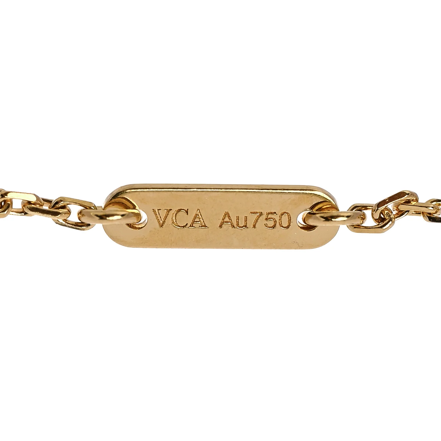 18K Yellow Gold Mother of Pearl Sweet Alhambra Bracelet - Image 3