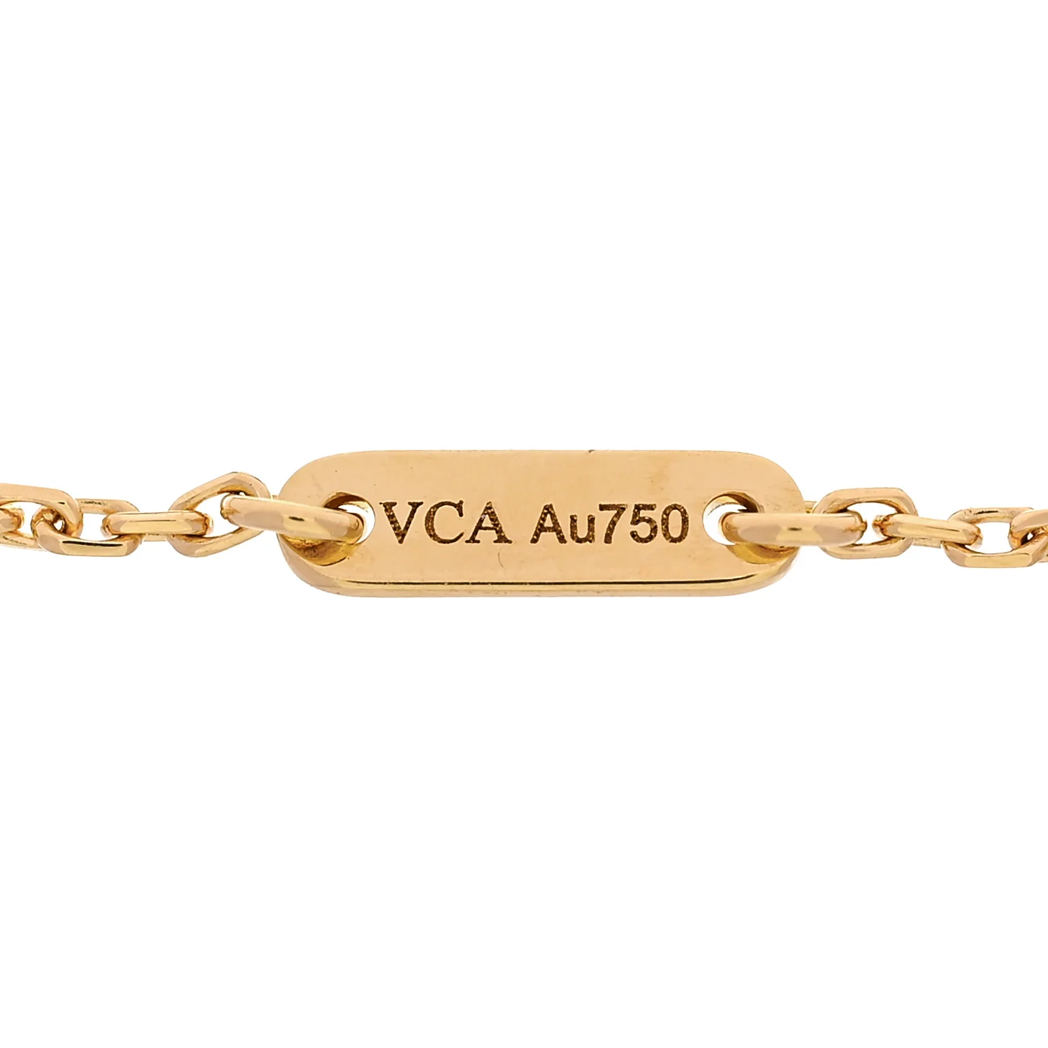 18K Yellow Gold Mother of Pearl Sweet Alhambra Bracelet - Image 3