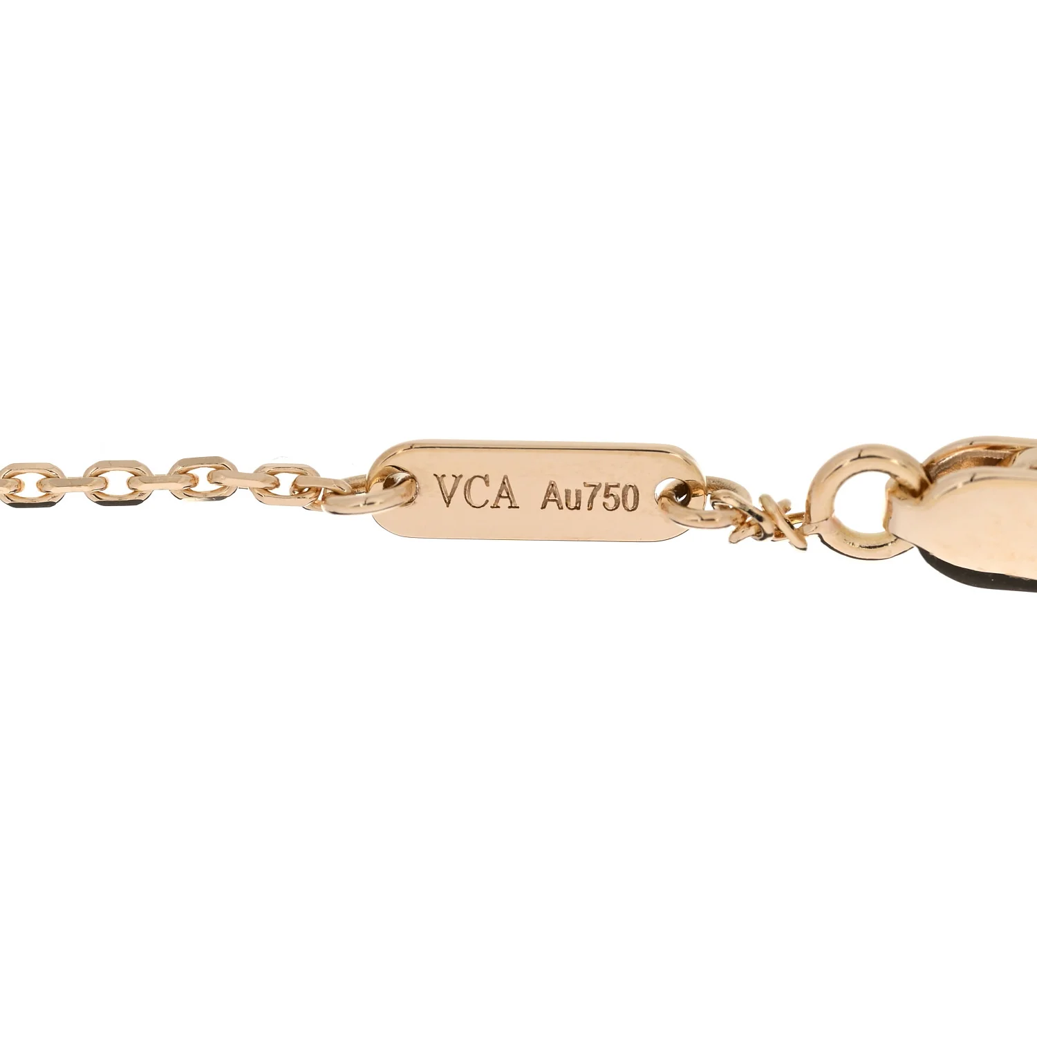18K Yellow Gold Mother of Pearl Sweet Alhambra Bracelet - Image 4