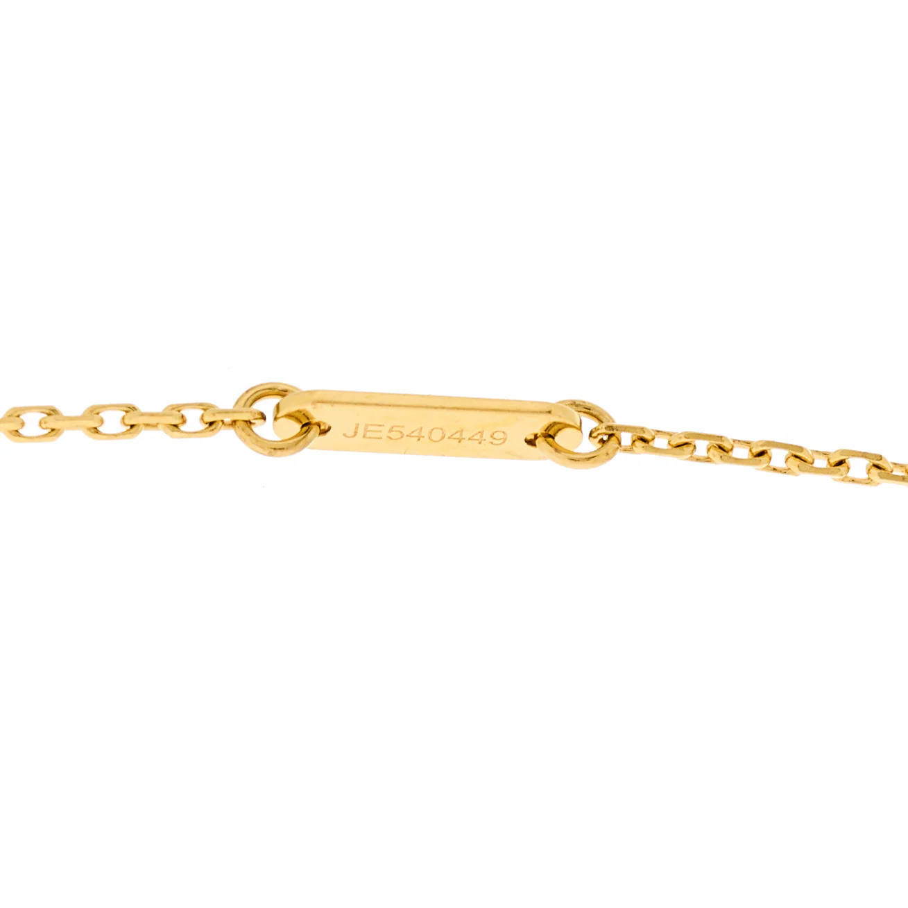 18K Yellow Gold Mother of Pearl Sweet Alhambra Pendant Necklace - Image 5