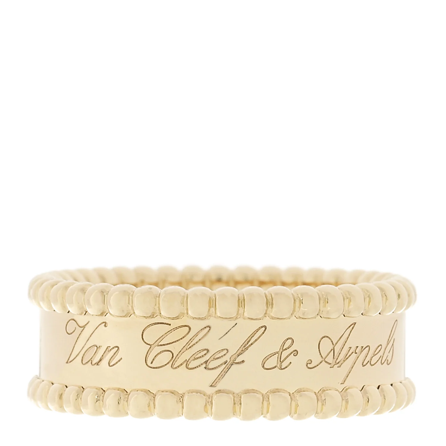 18K Yellow Gold Perlee Signature Ring 59 8.75