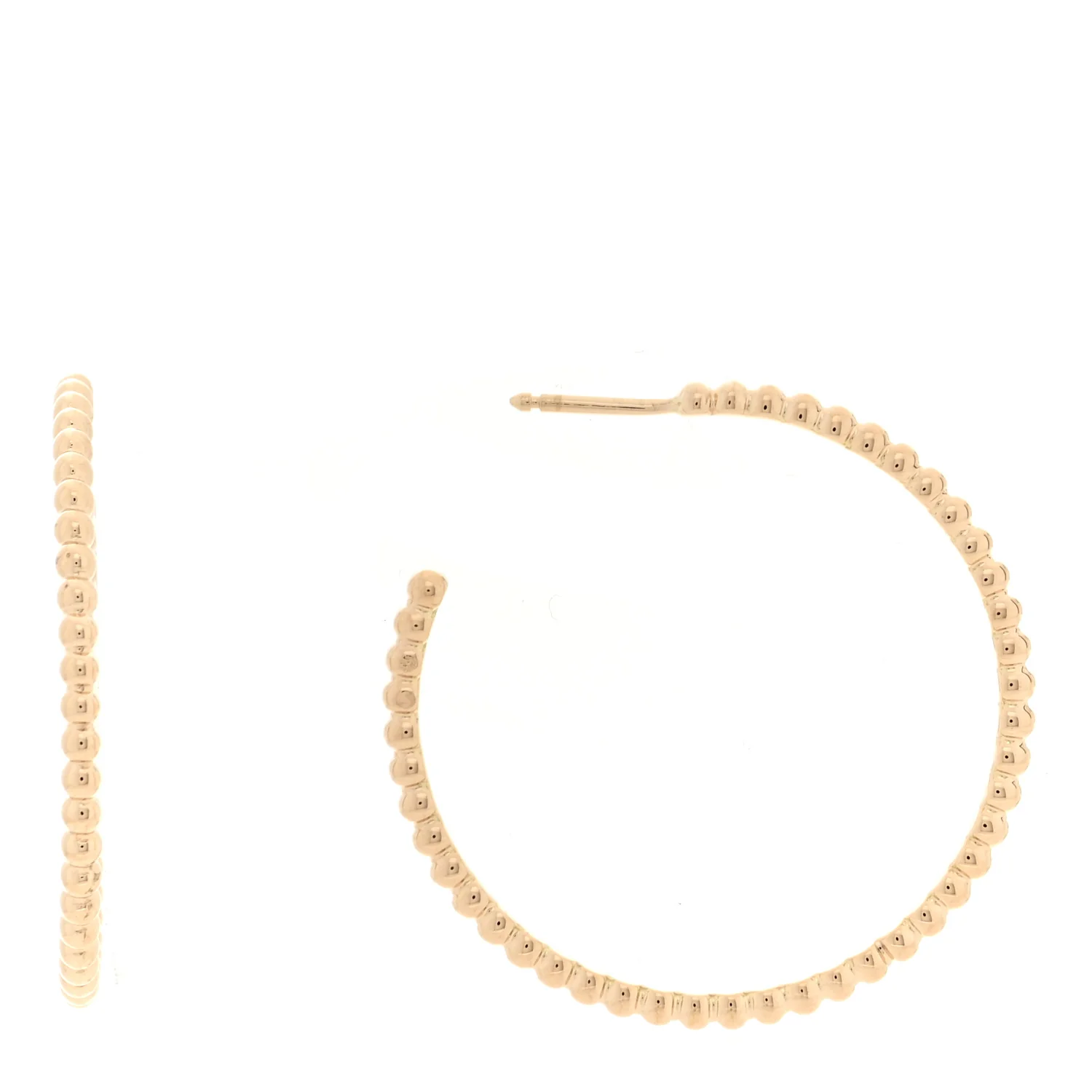 18K Yellow Gold Small Perlee Hoop Earrings