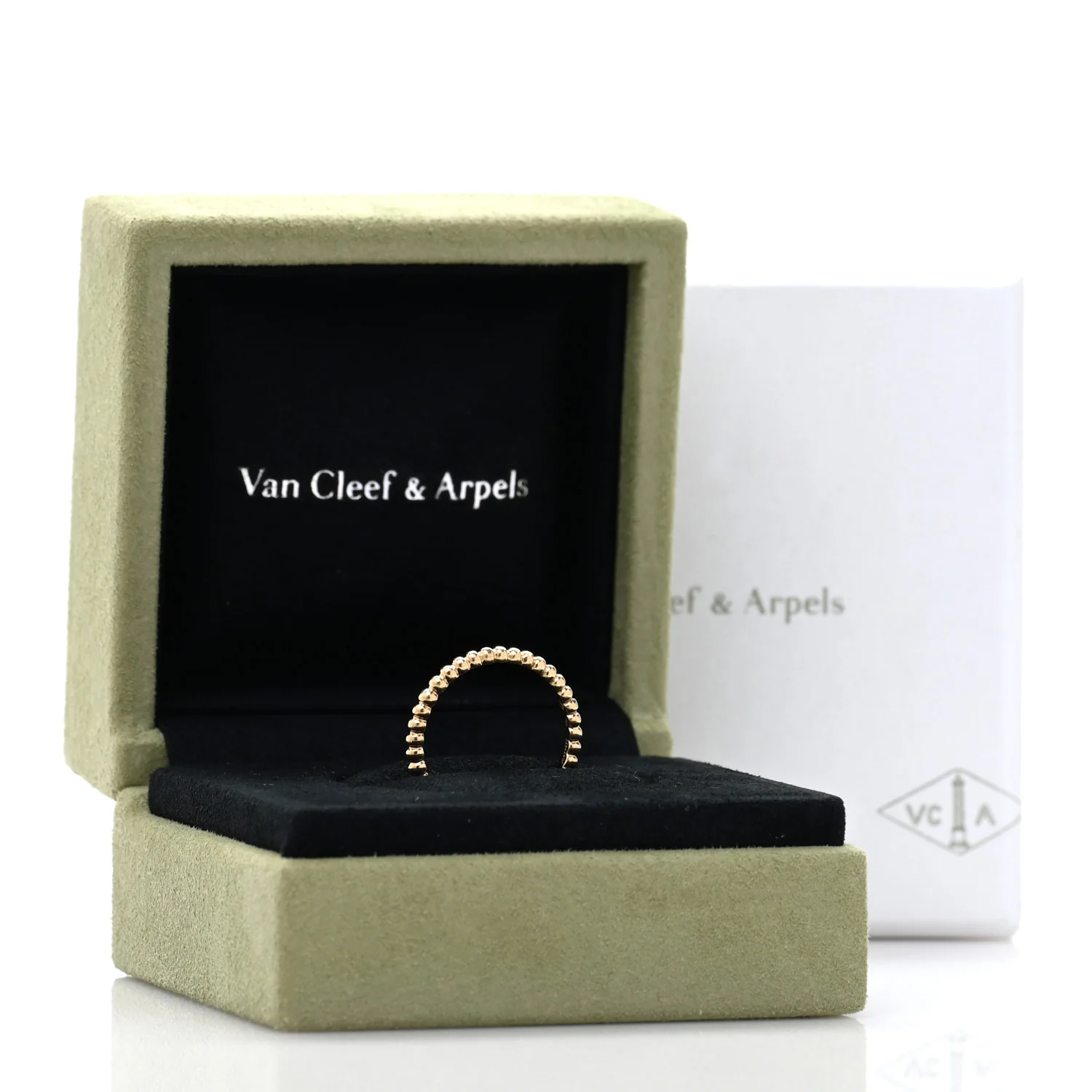 18K Yellow Gold Small Perlee Ring 54 7 - Image 5
