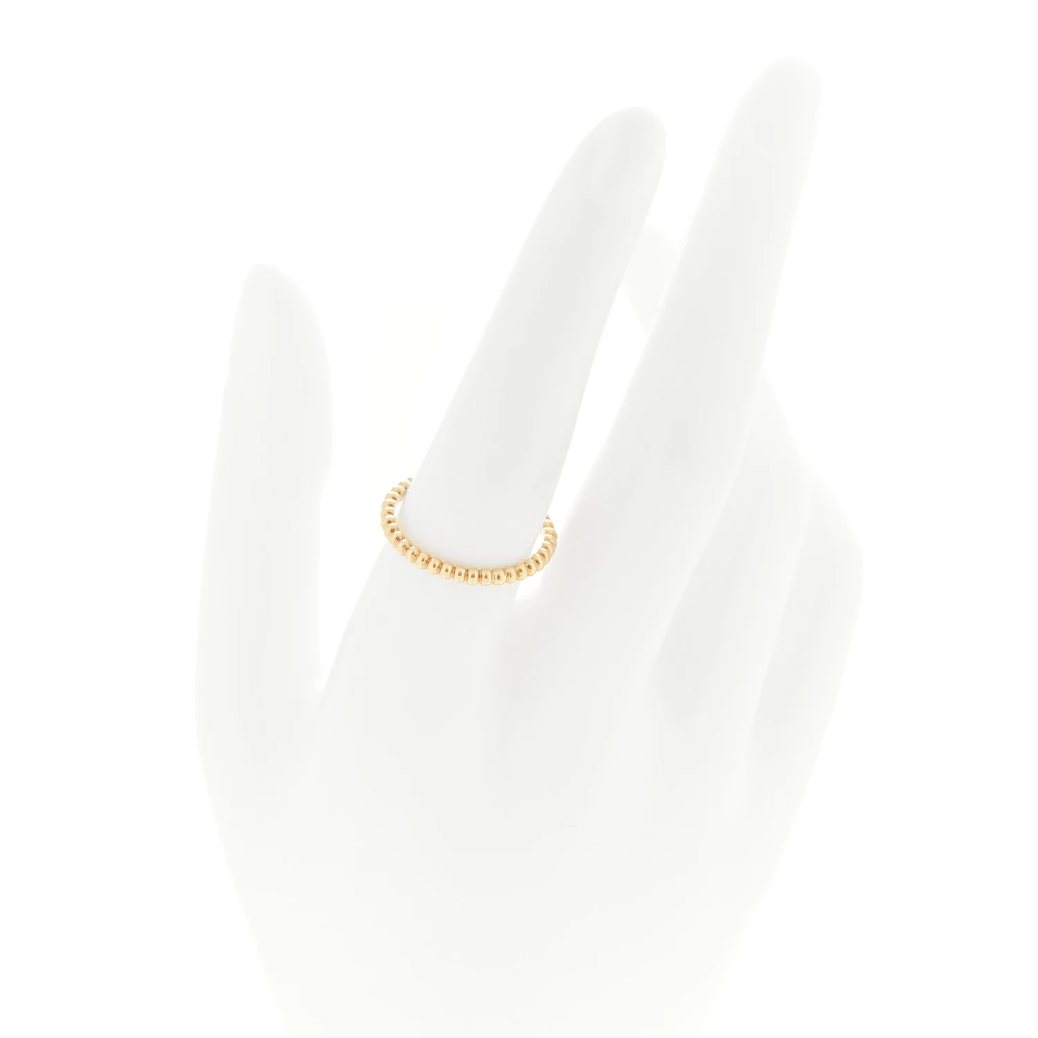 18K Yellow Gold Small Perlee Ring 57 8 - Image 2