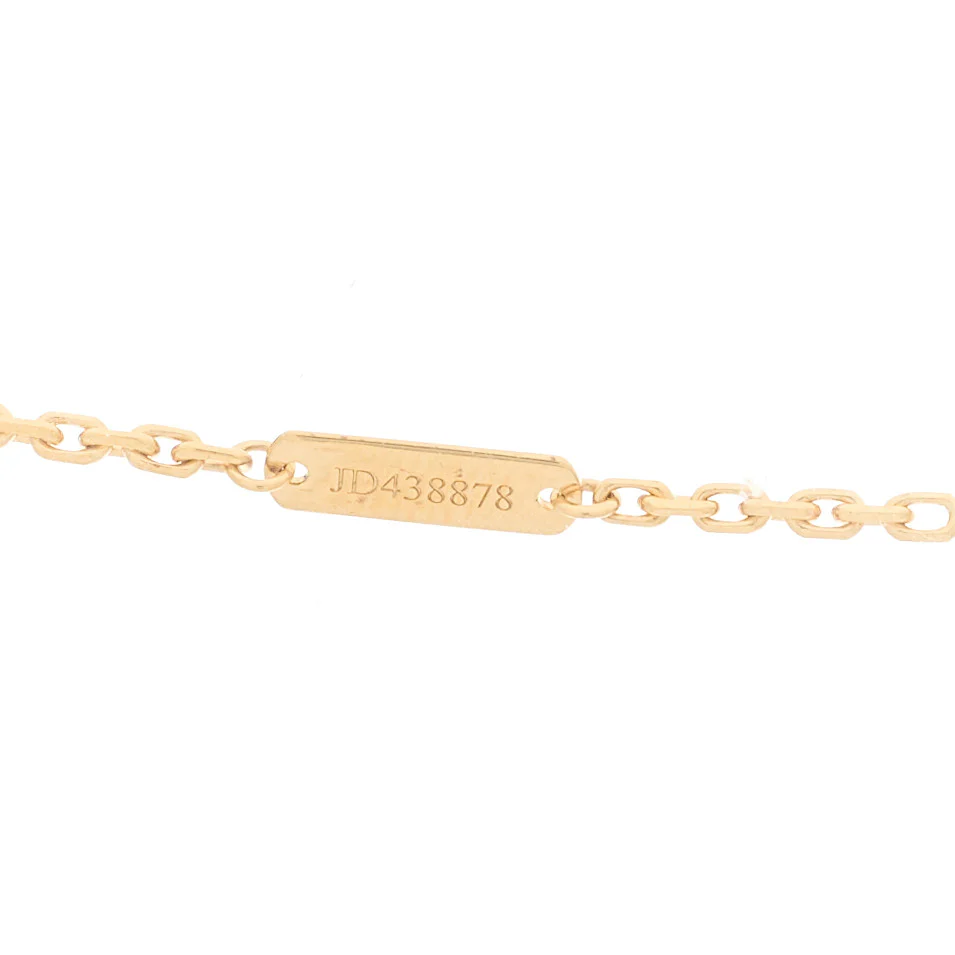 18K Yellow Gold Trace Chain Necklace - Image 4
