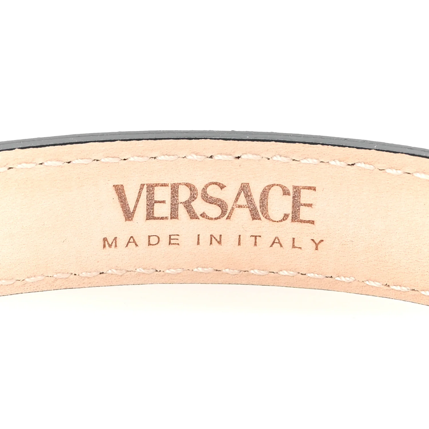 Calfskin 2cm La Medusa Belt 80 32 Black - Image 3