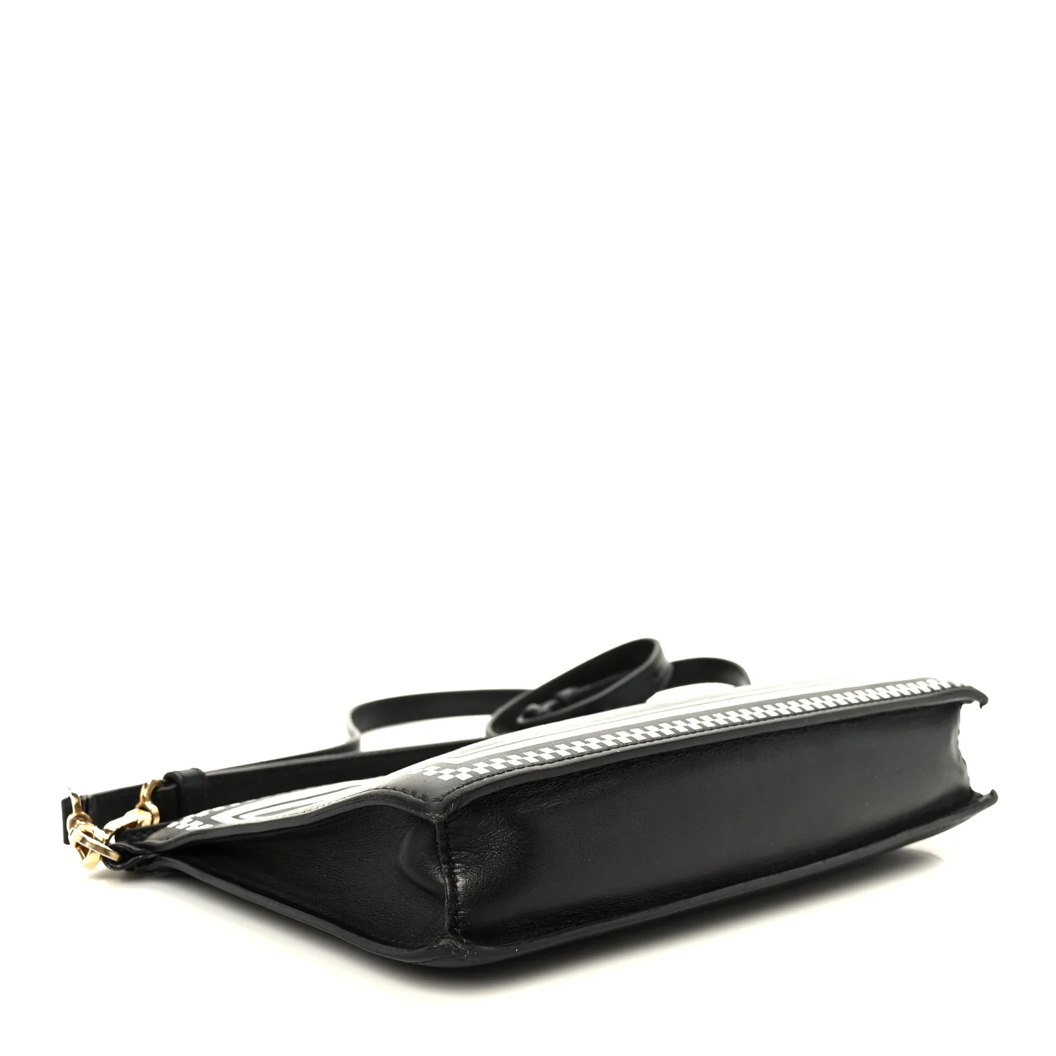Calfskin 90s Logo Pouch Black - Image 4
