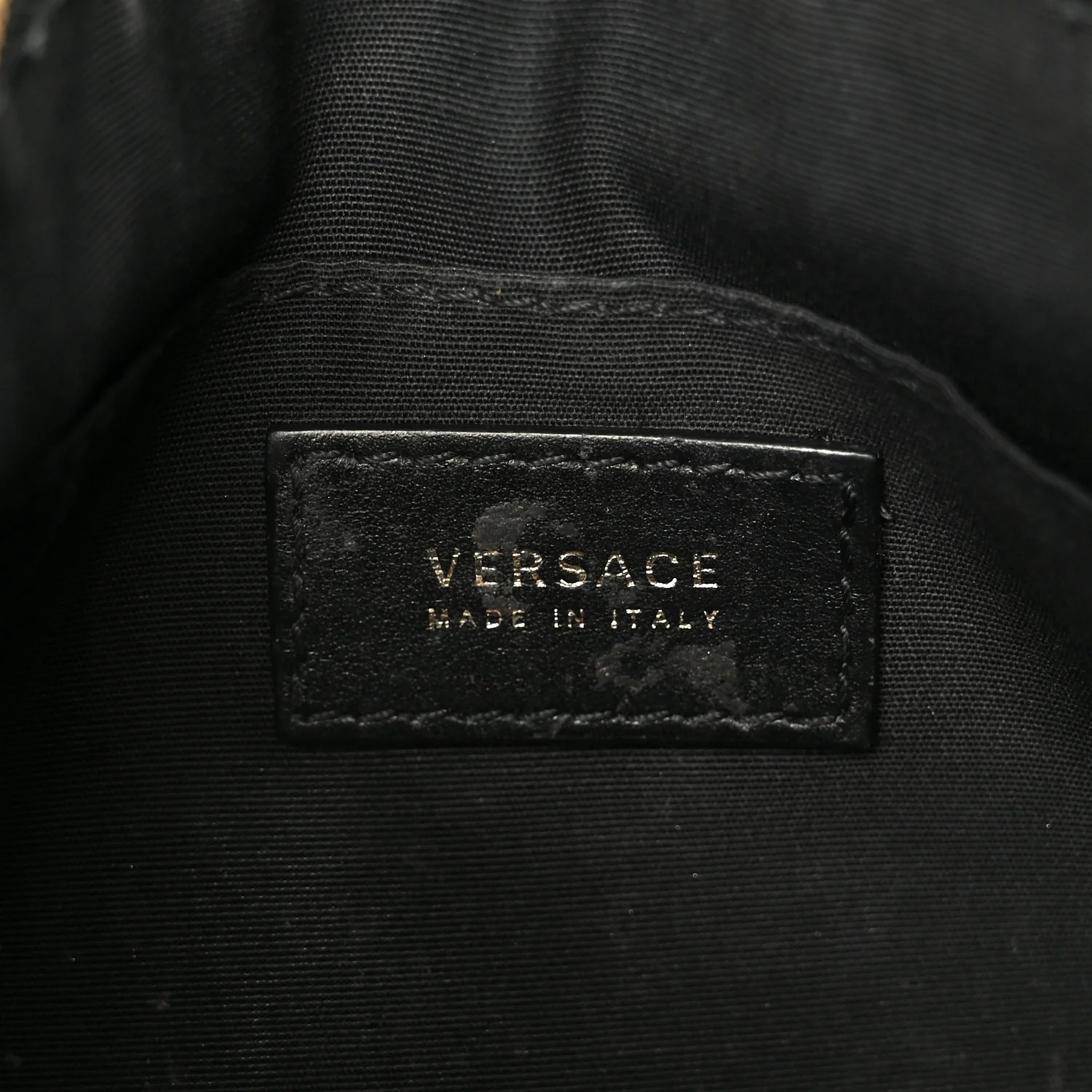 Calfskin 90s Logo Pouch Black - Image 7