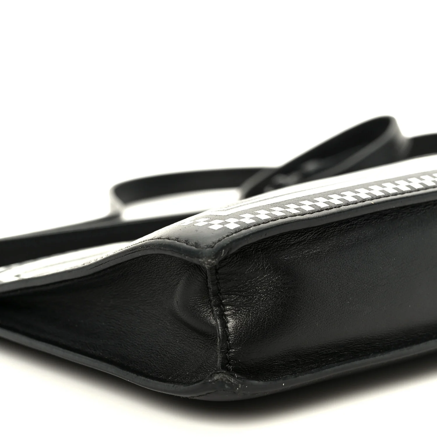 Calfskin 90s Logo Pouch Black - Image 9