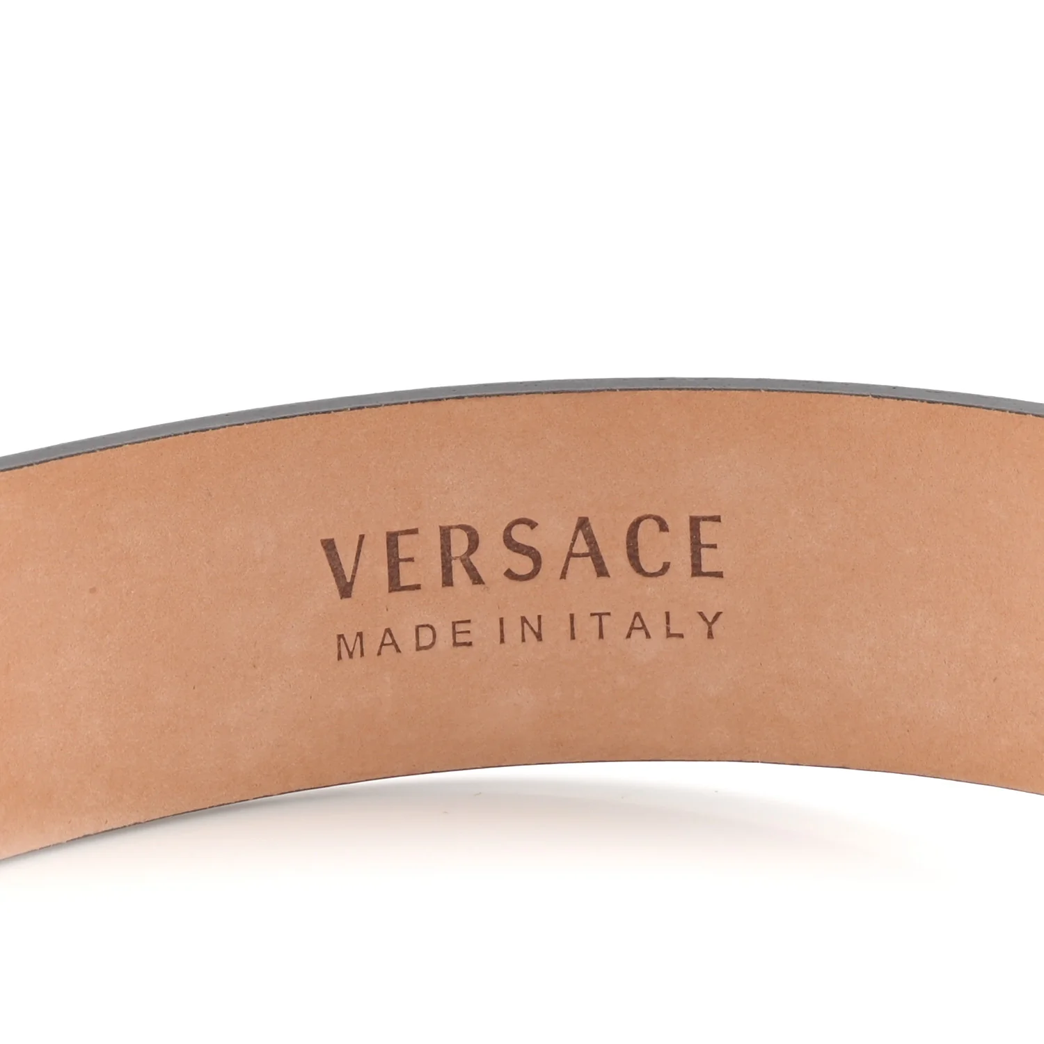 Calfskin La Medusa Skinny 75 30 Belt White - Image 5