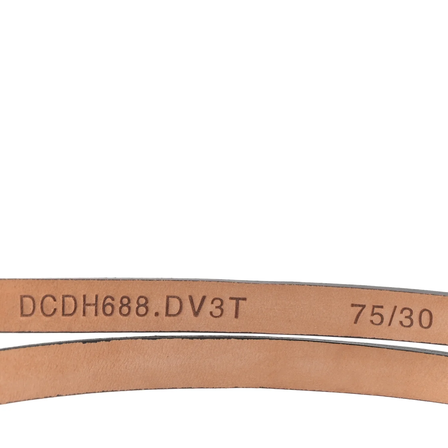 Calfskin La Medusa Skinny 75 30 Belt White - Image 6