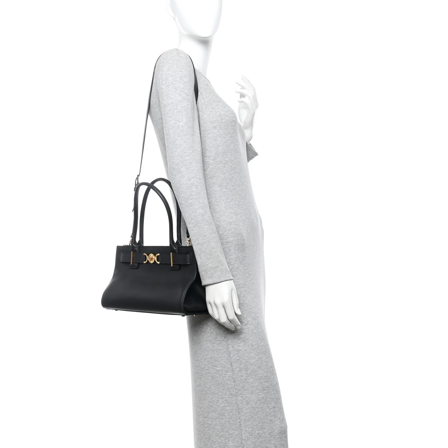 Calfskin Medusa '95 Tote Bag Black - Image 2