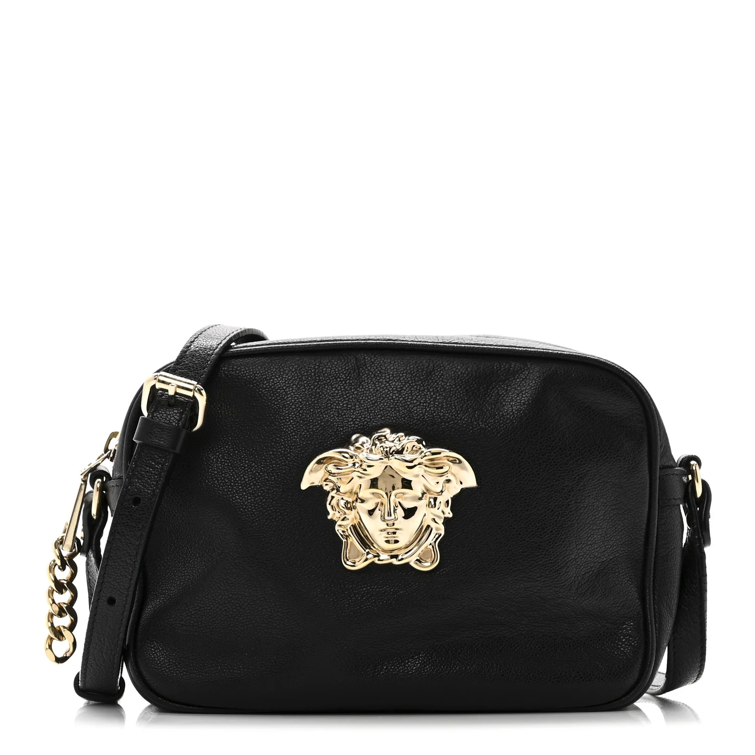 Calfskin Palazzo Camera Bag Black