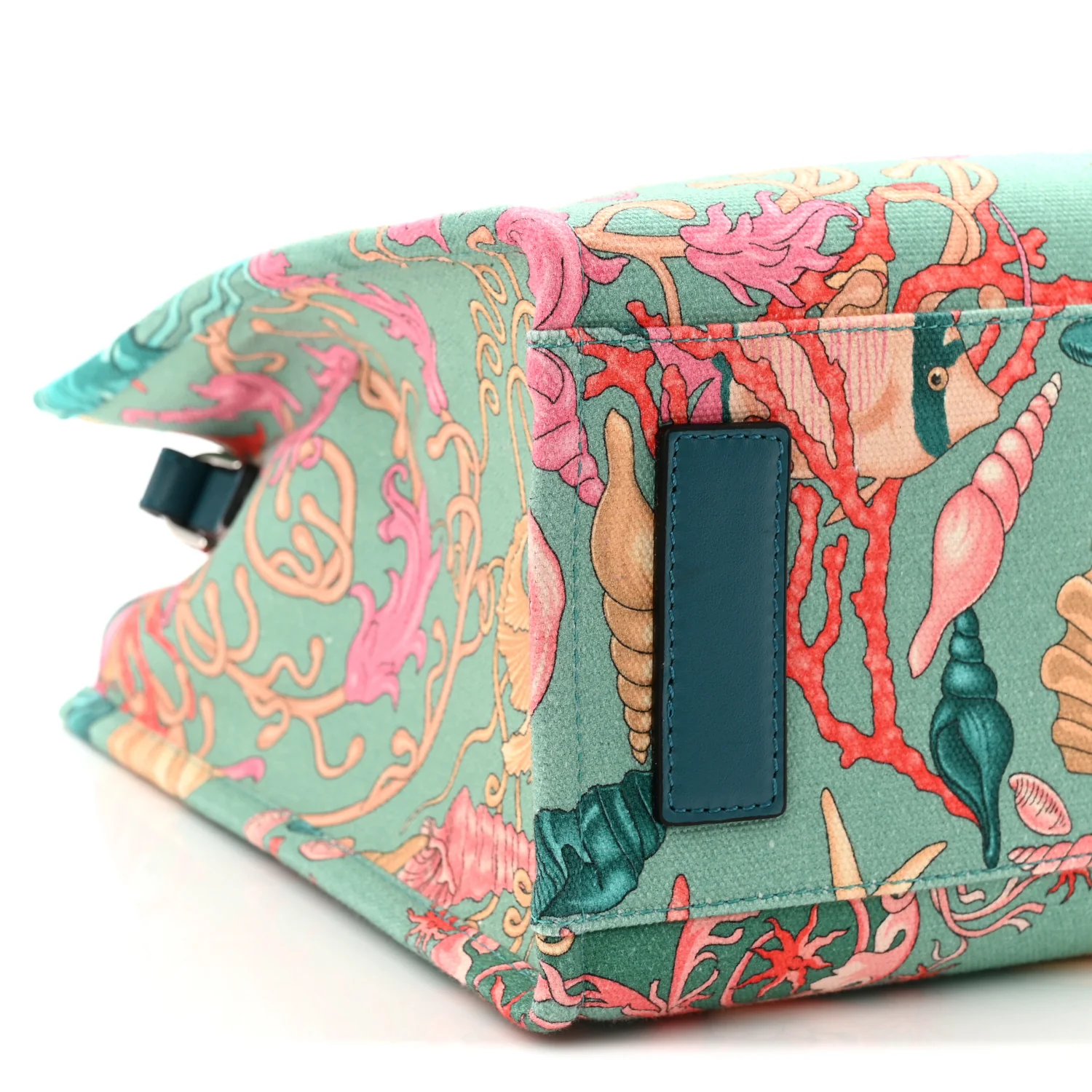 Canvas Barocco Underwater Medusa Small Tote Light Blue Pink Multicolor - Image 8