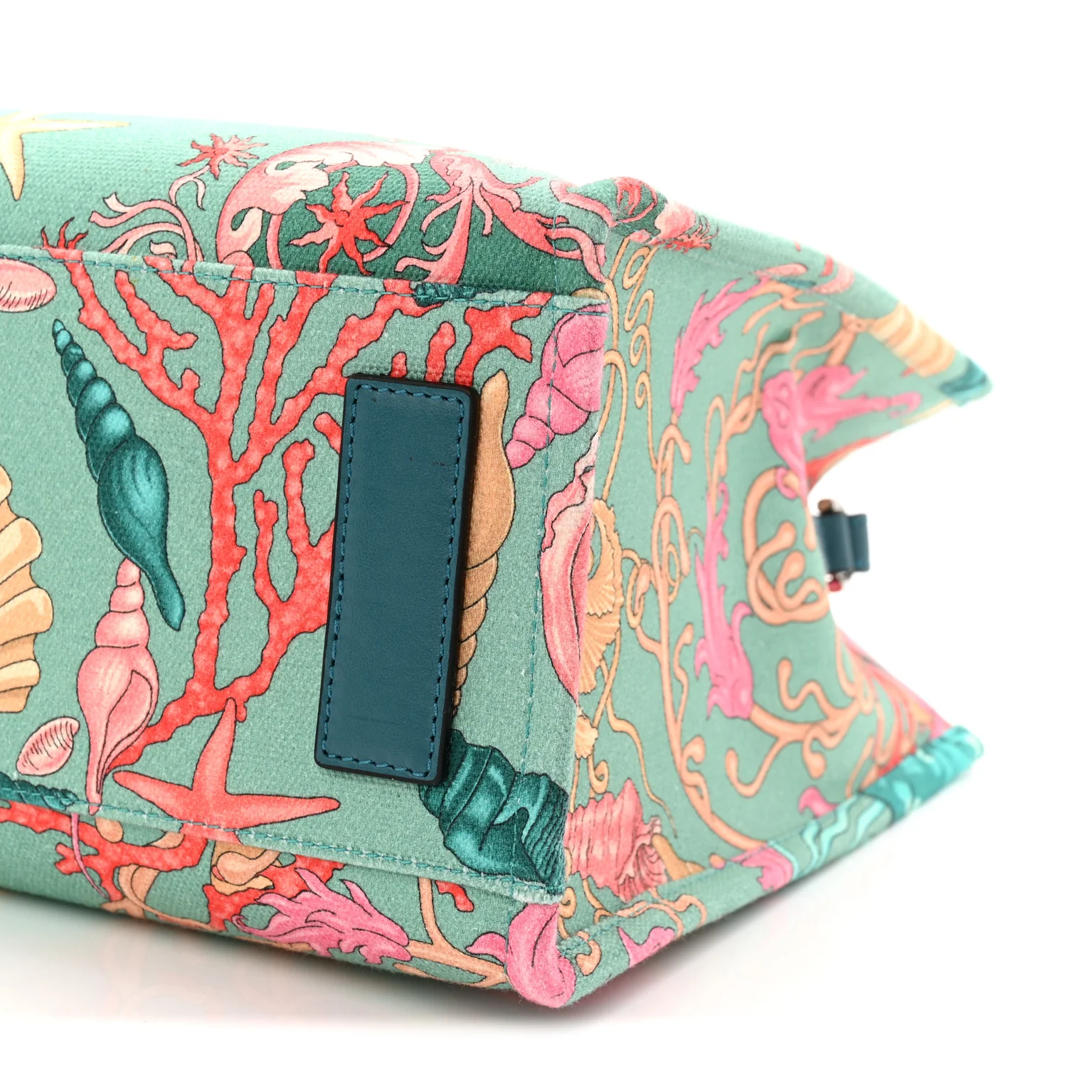 Canvas Barocco Underwater Medusa Small Tote Light Blue Pink Multicolor - Image 9