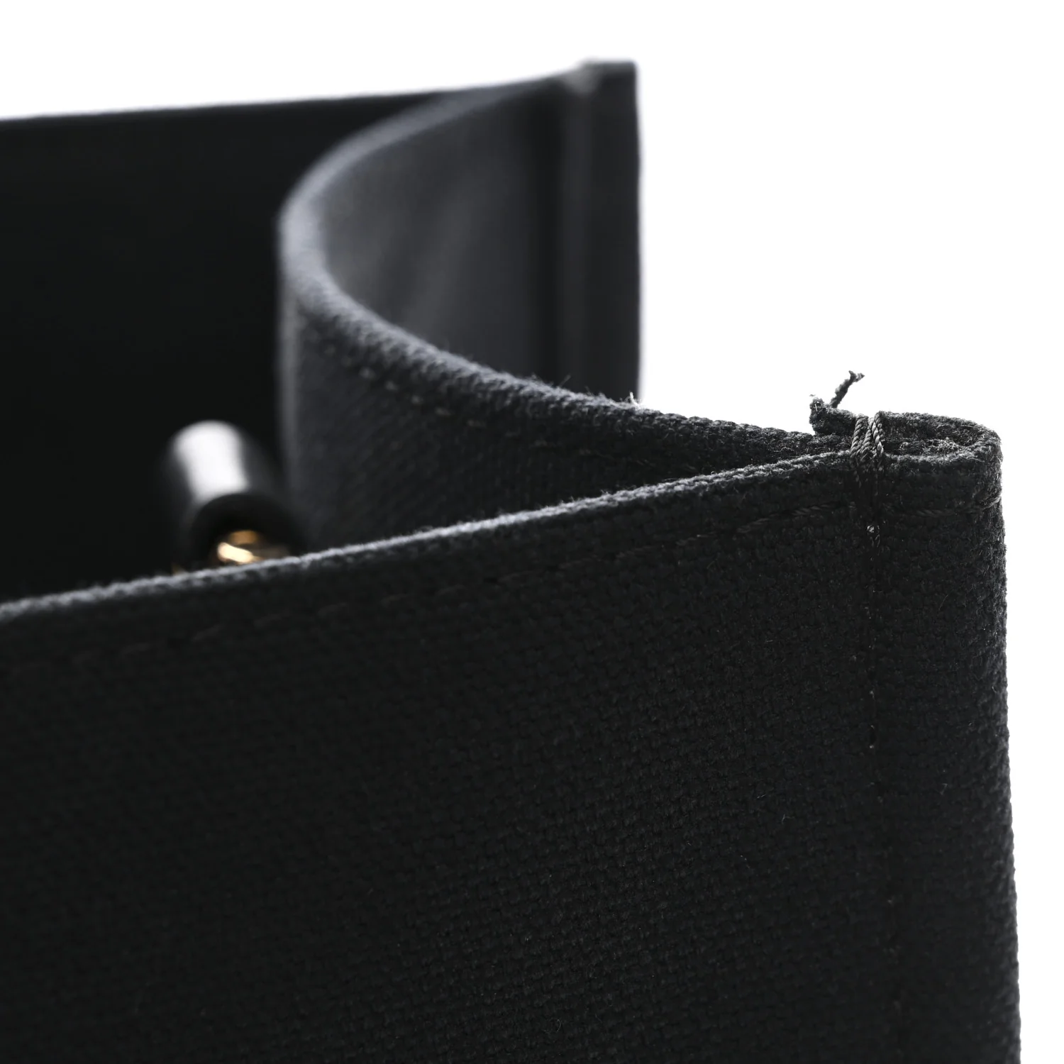 Canvas Studded Small Logo Tote Bag Black - Image 11