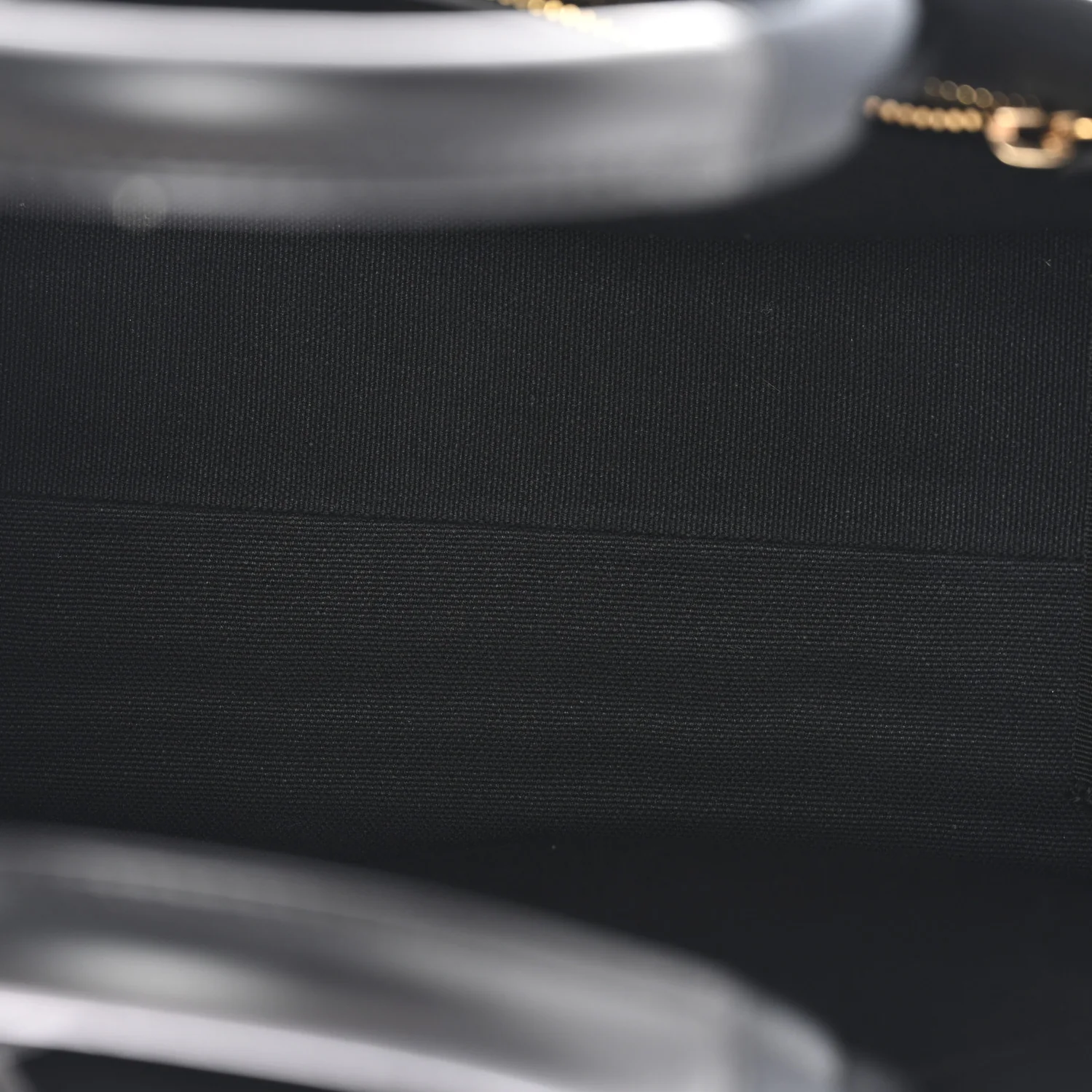 Canvas Studded Small Logo Tote Bag Black - Image 6