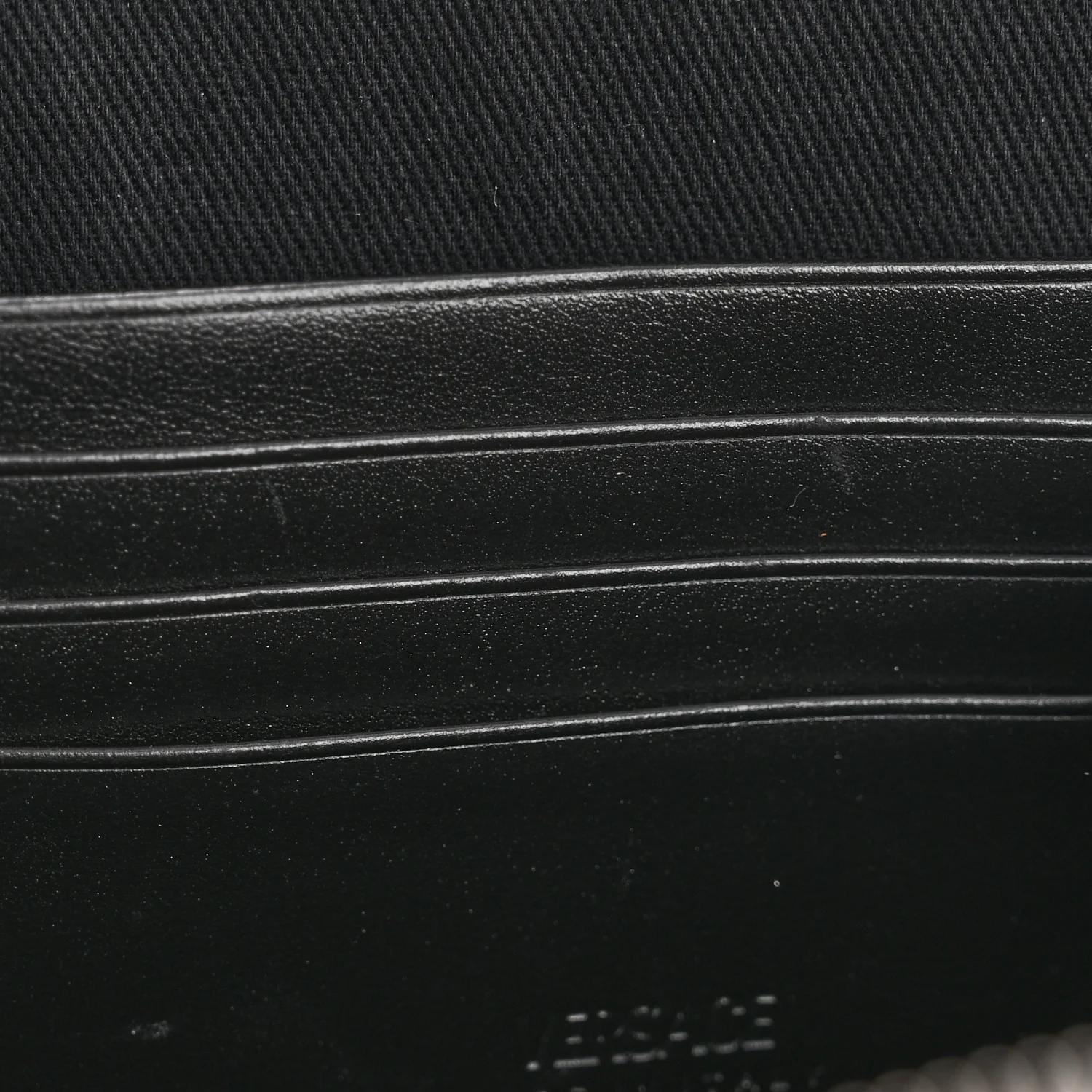 Coated Canvas La Greca Signature Black Gray - Image 10