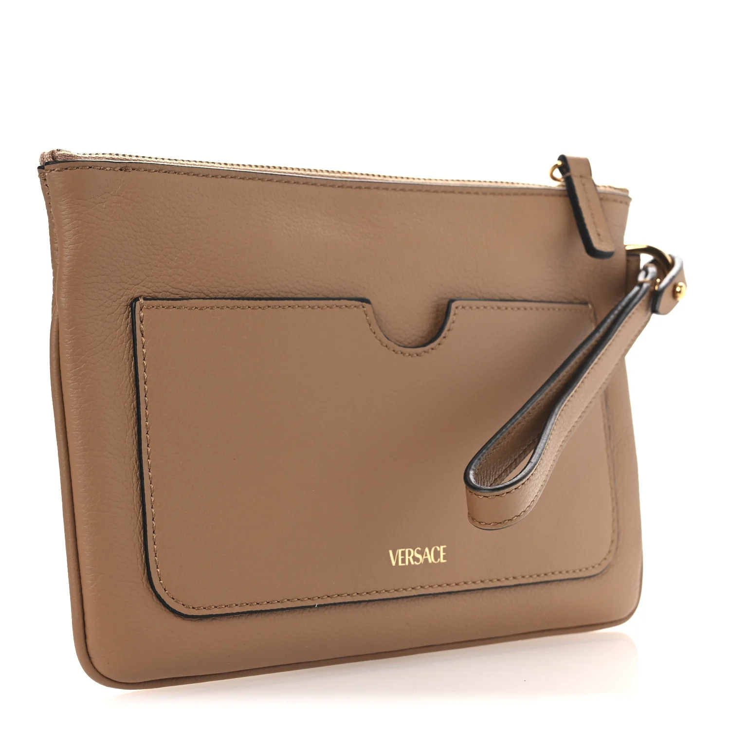 Grained Calfskin La Medusa Pouch Caramel - Image 3