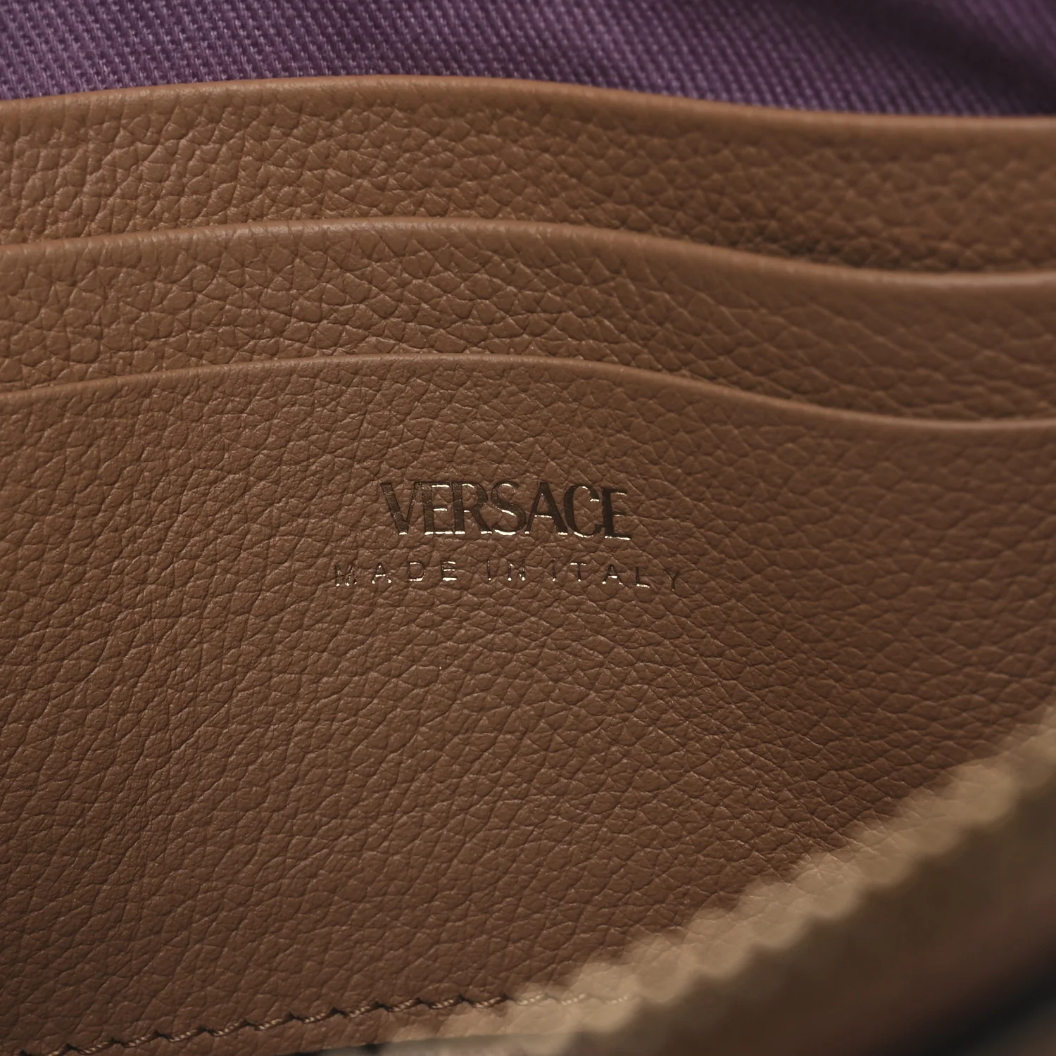 Grained Calfskin La Medusa Pouch Caramel - Image 6