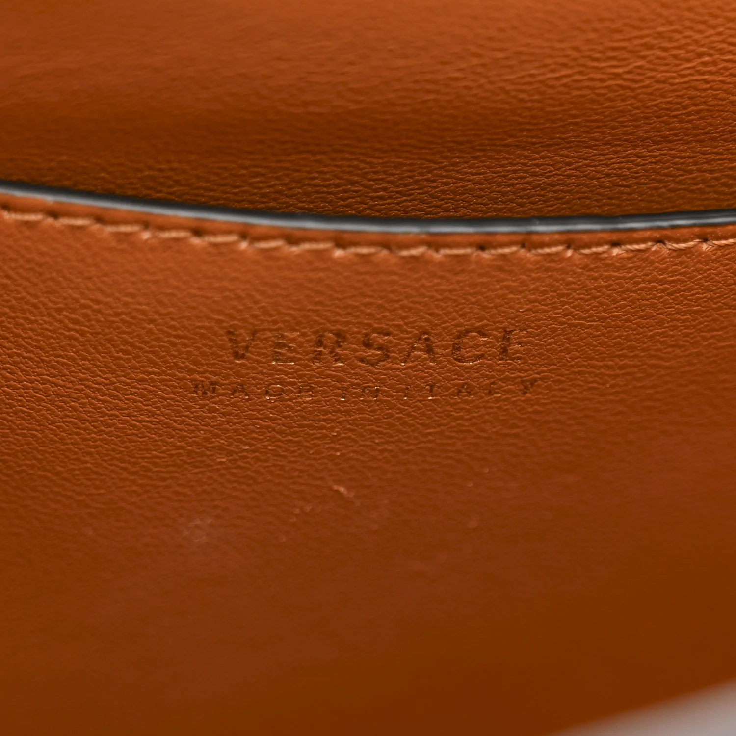 Grained Calfskin Virtus Shoulder Bag Brown - Image 6