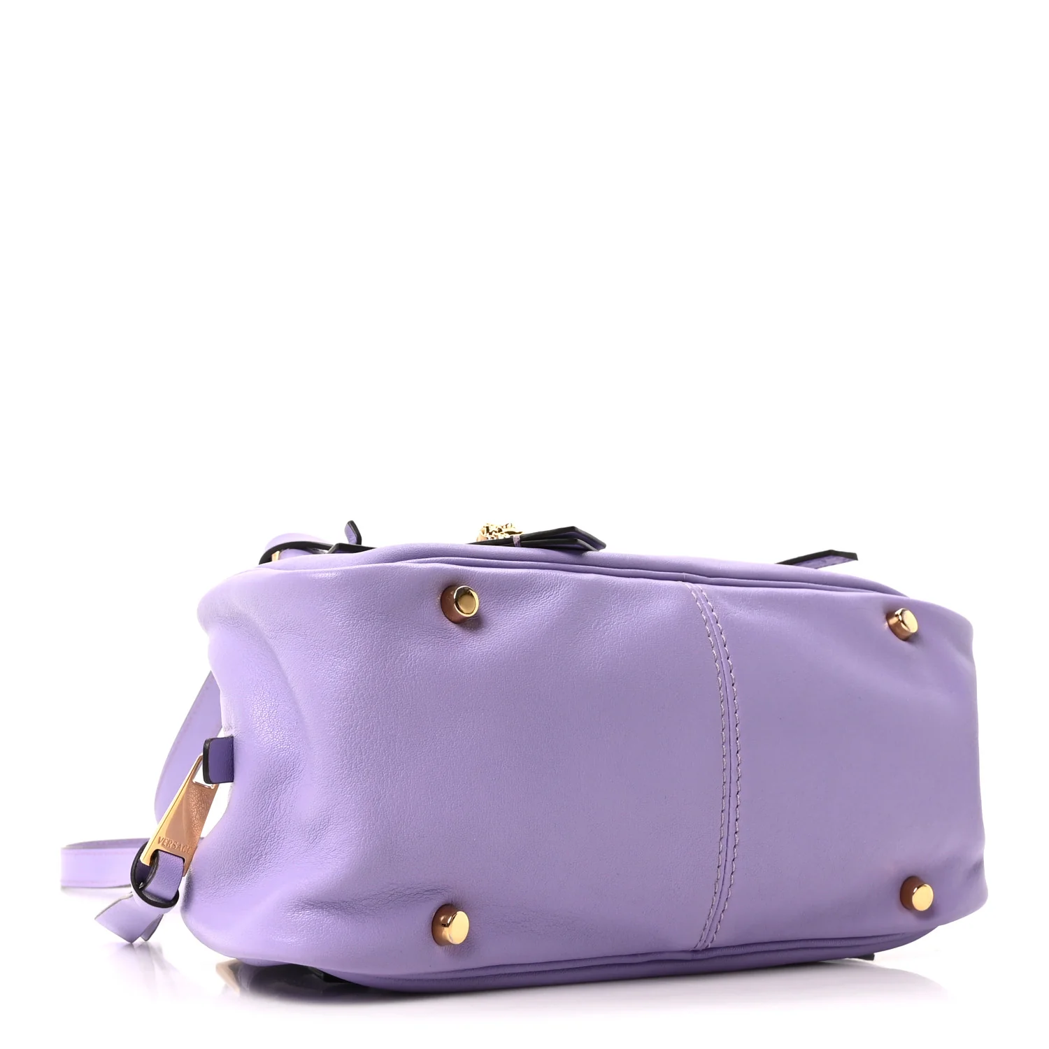 Lambskin Tag Bowling Bag Lilac - Image 4