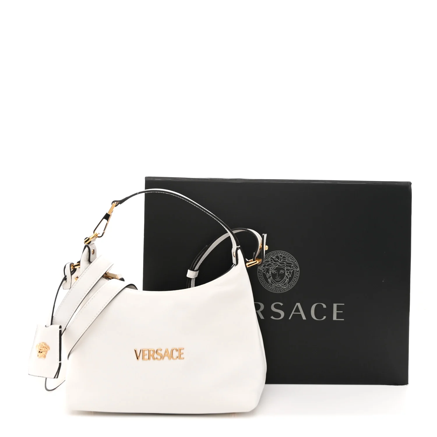 Nappa Logo Tag Hobo White - Image 11