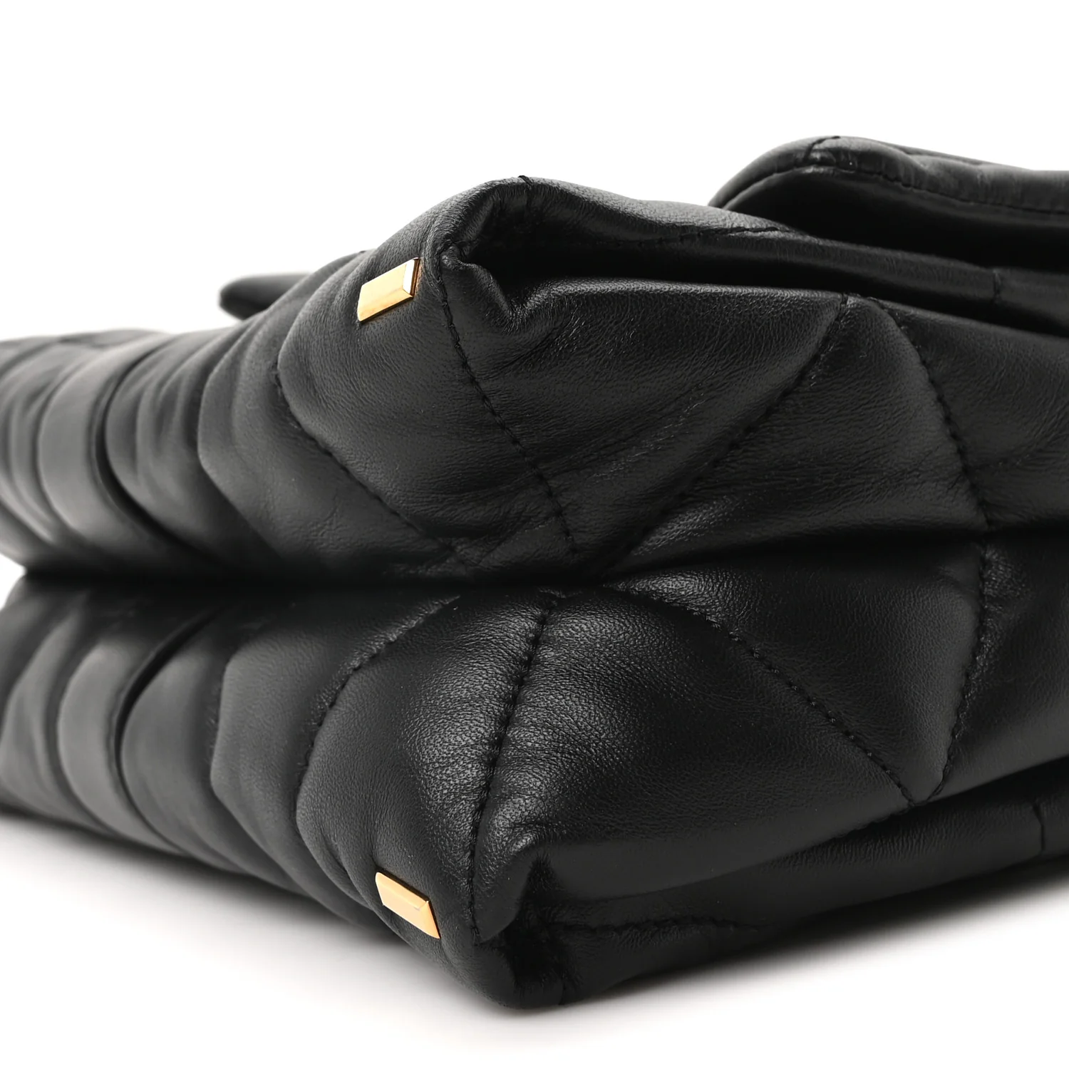 Nappa Quilted Kleio Shoulder Bag Black - Image 10