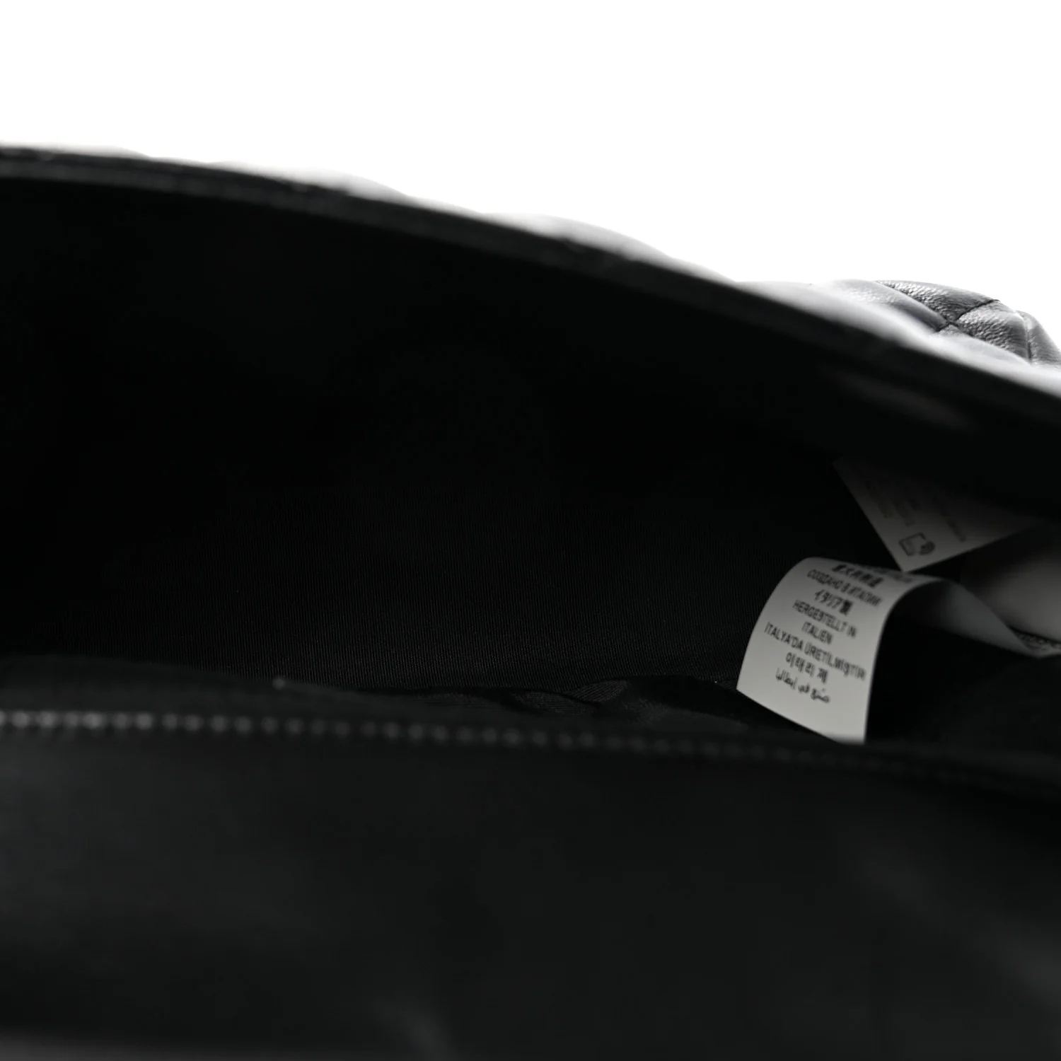 Nappa Quilted Medusa Medium Chain Crossbody Black - Image 5