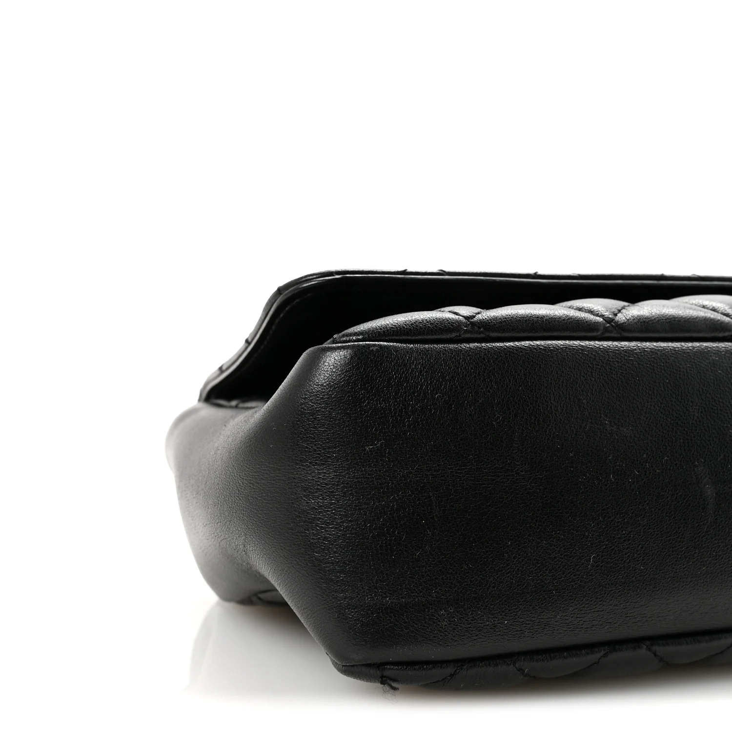 Nappa Quilted Medusa Medium Chain Crossbody Black - Image 8