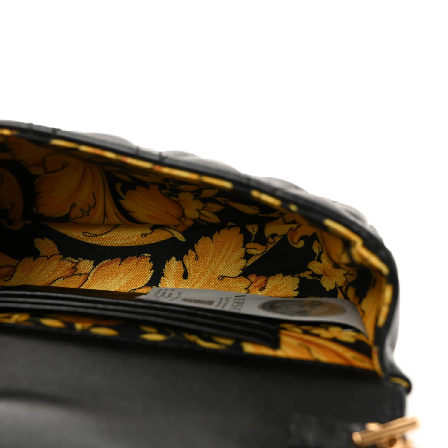 Nappa Quilted Virtus Evening Bag Black - Image 5