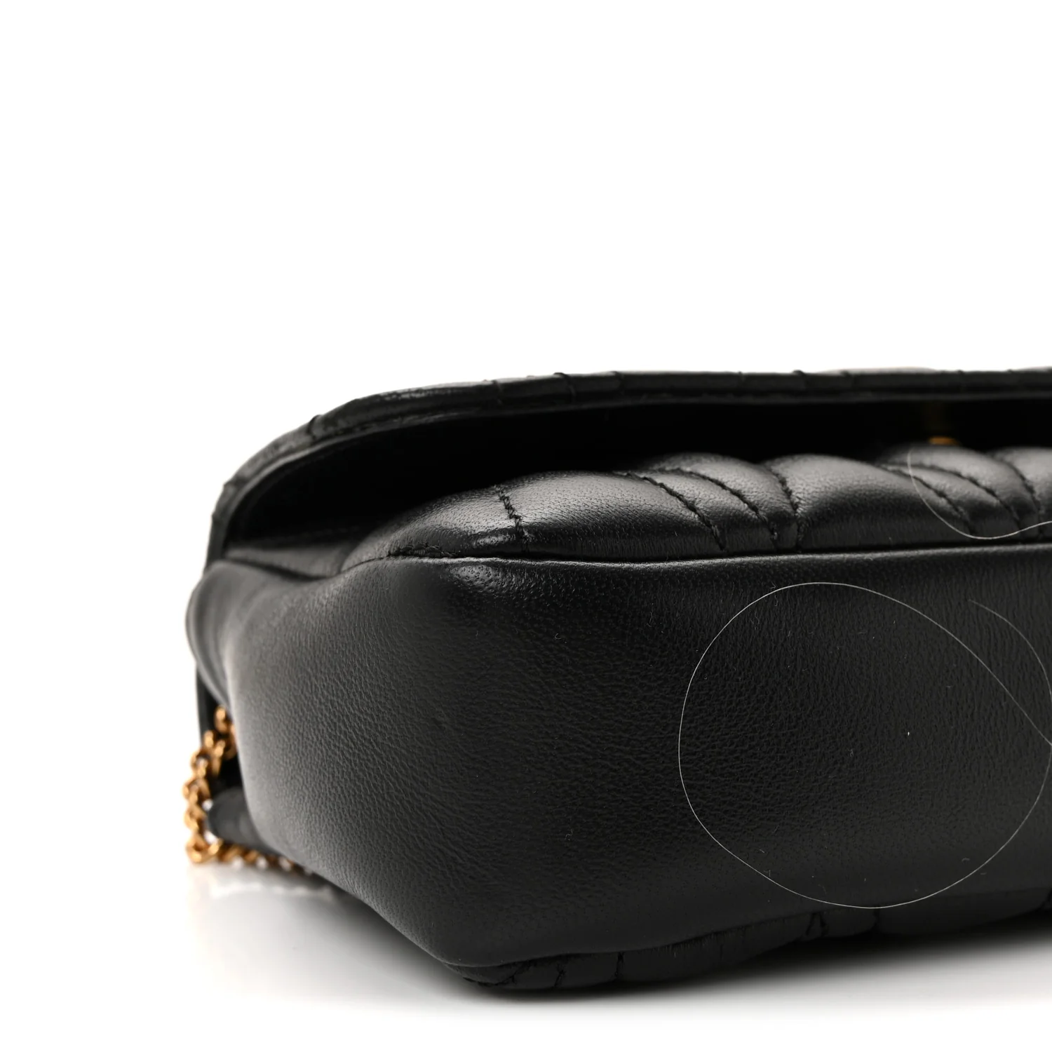 Nappa Quilted Virtus Evening Bag Black - Image 8