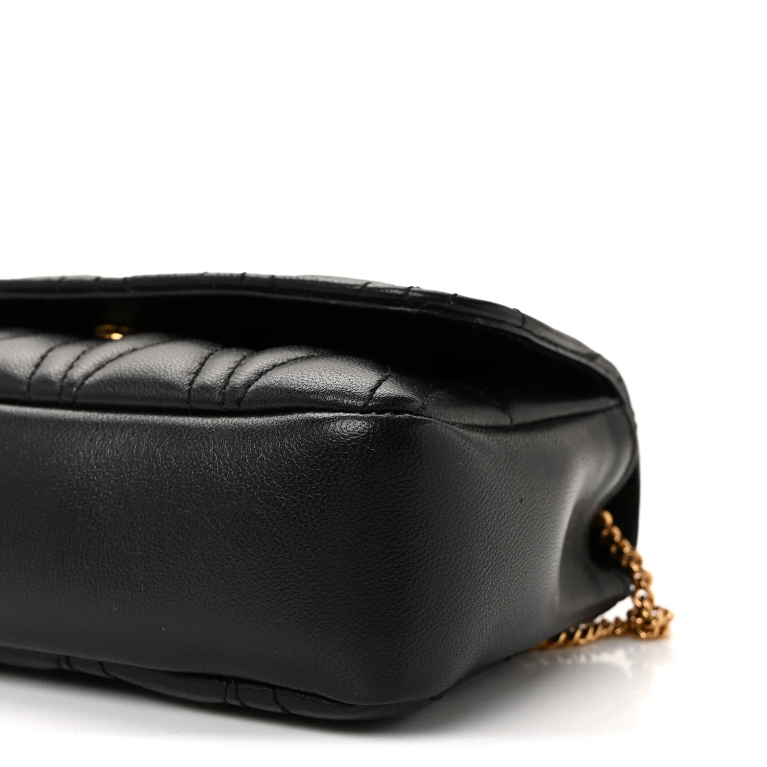 Nappa Quilted Virtus Evening Bag Black - Image 9