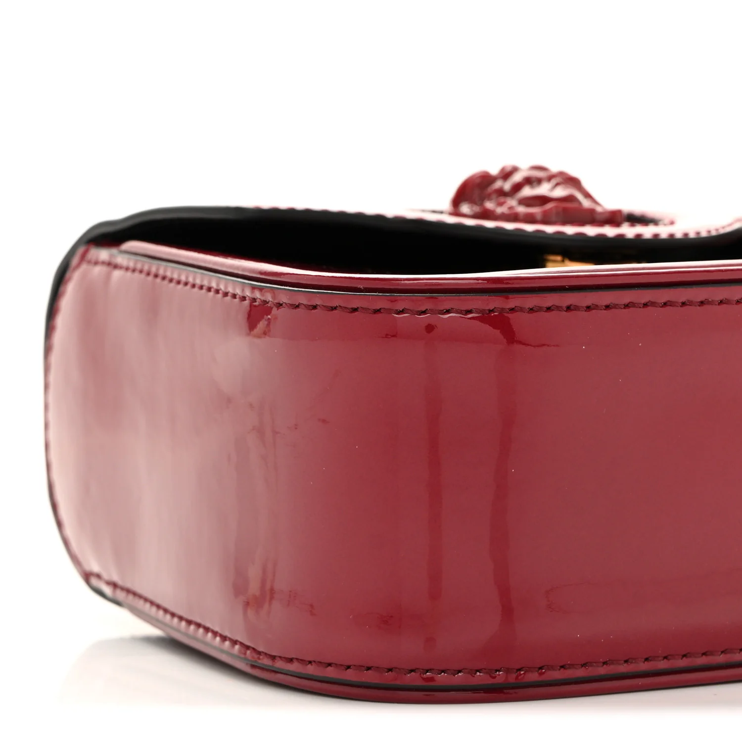 Patent Mini La Medusa Bag Claret - Image 9