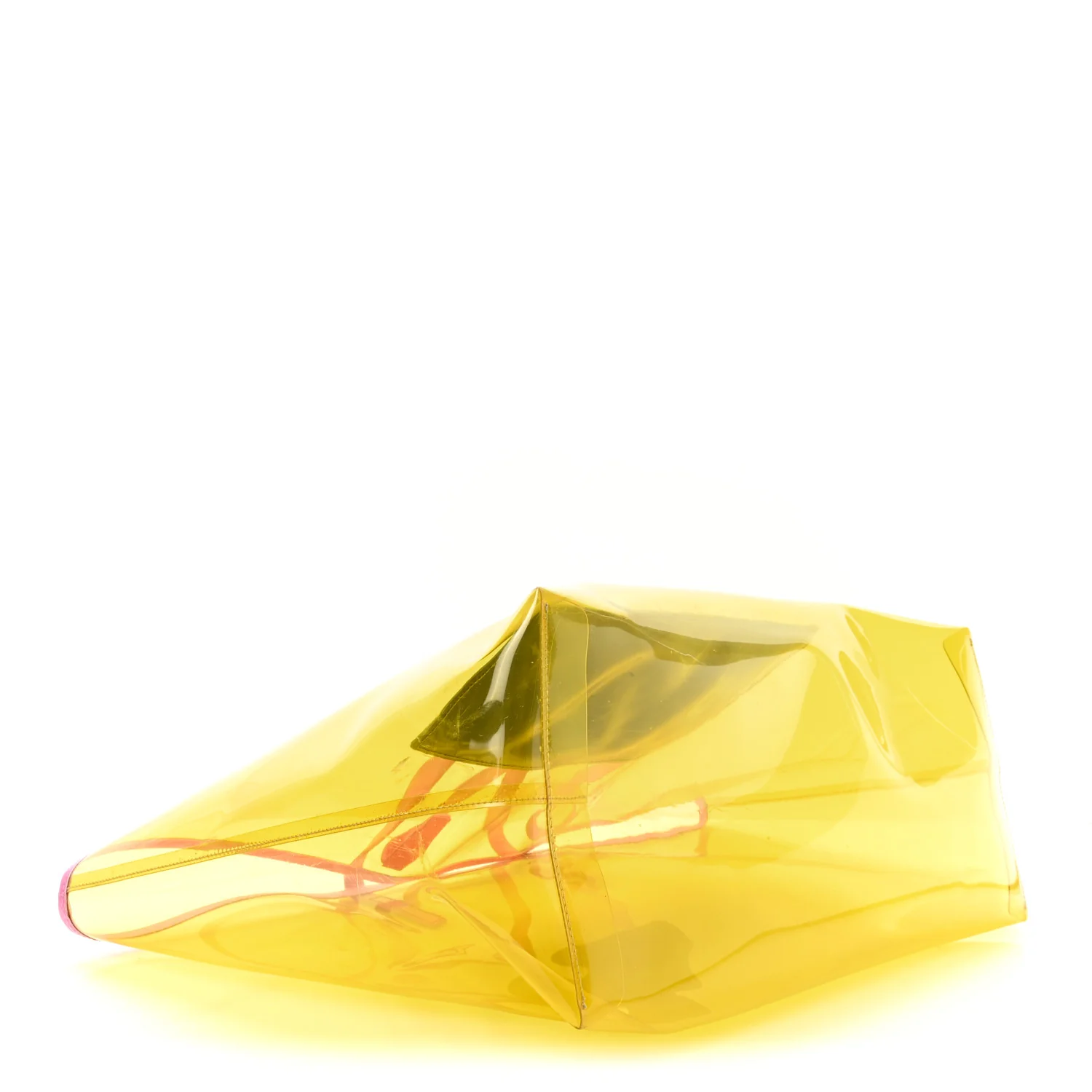 Vinyl Calfskin 90s Logo Tote Yellow - Image 5