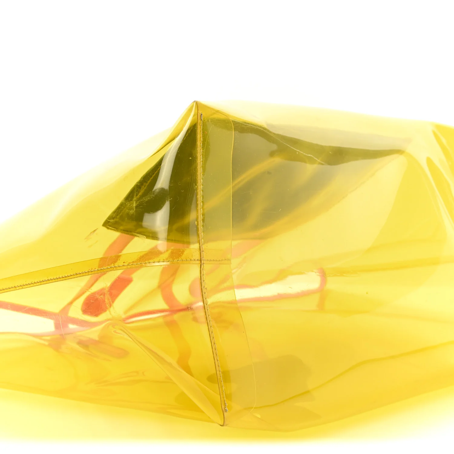 Vinyl Calfskin 90s Logo Tote Yellow - Image 9