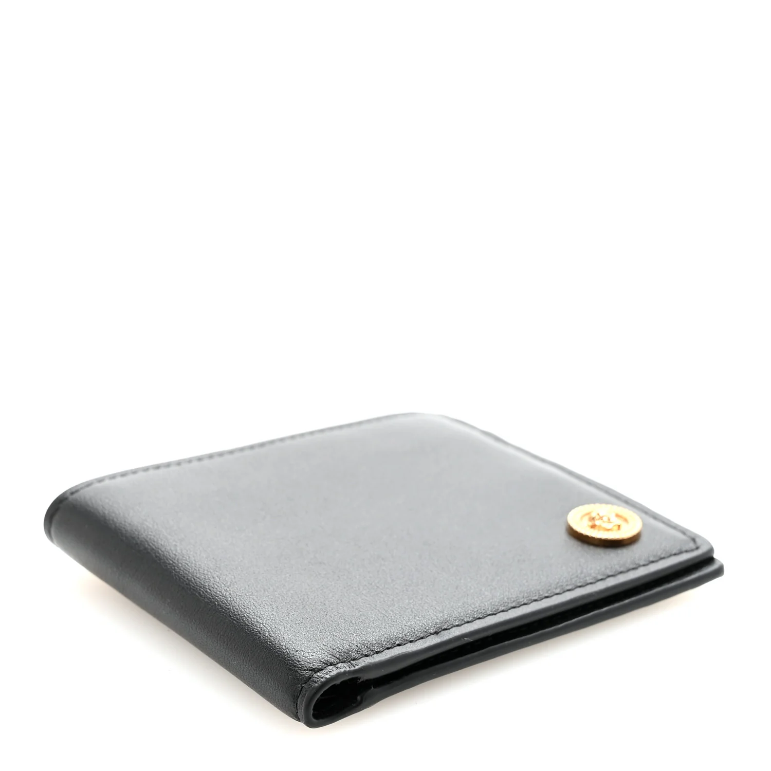 Vitello Medusa Bi-Fold Wallet Black - Image 4