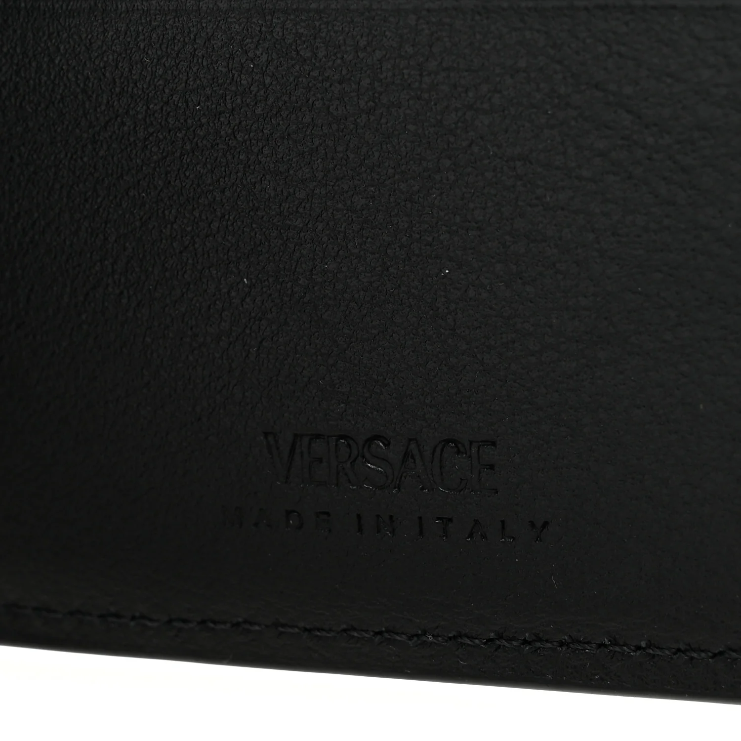 Vitello Medusa Bi-Fold Wallet Black - Image 6